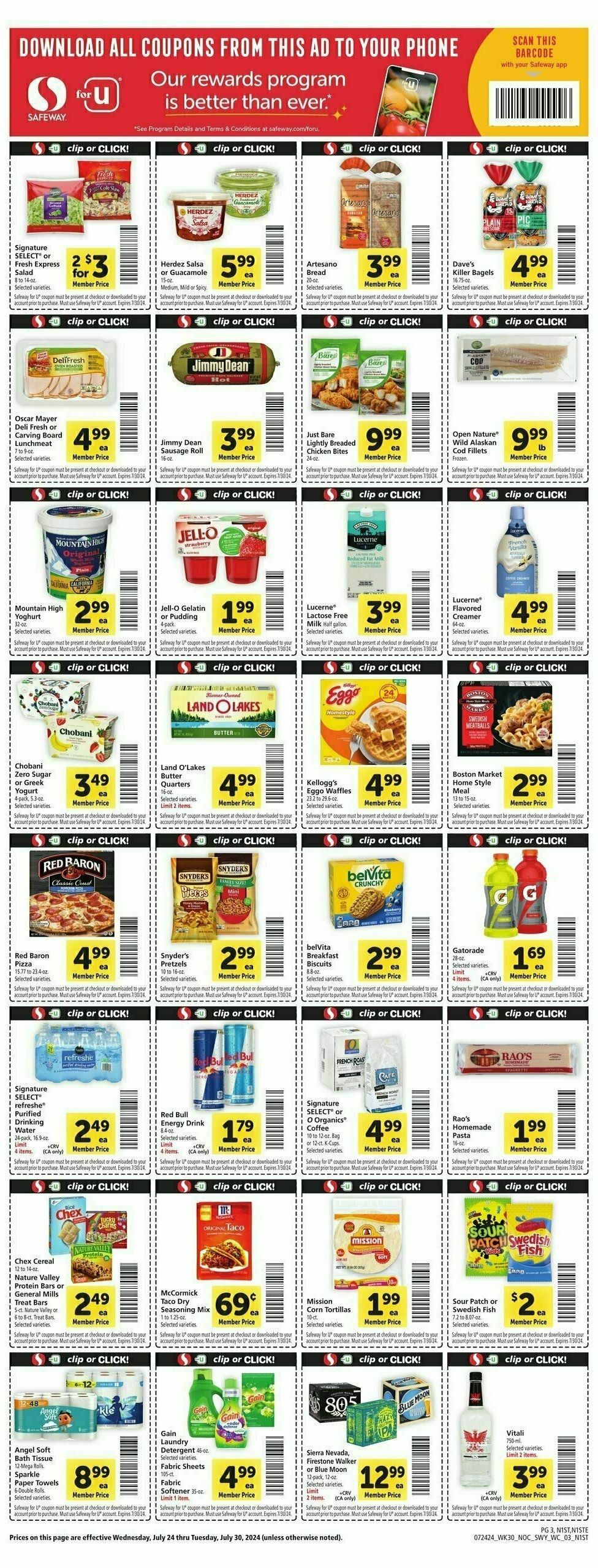 Safeway Weekly Ad from July 24