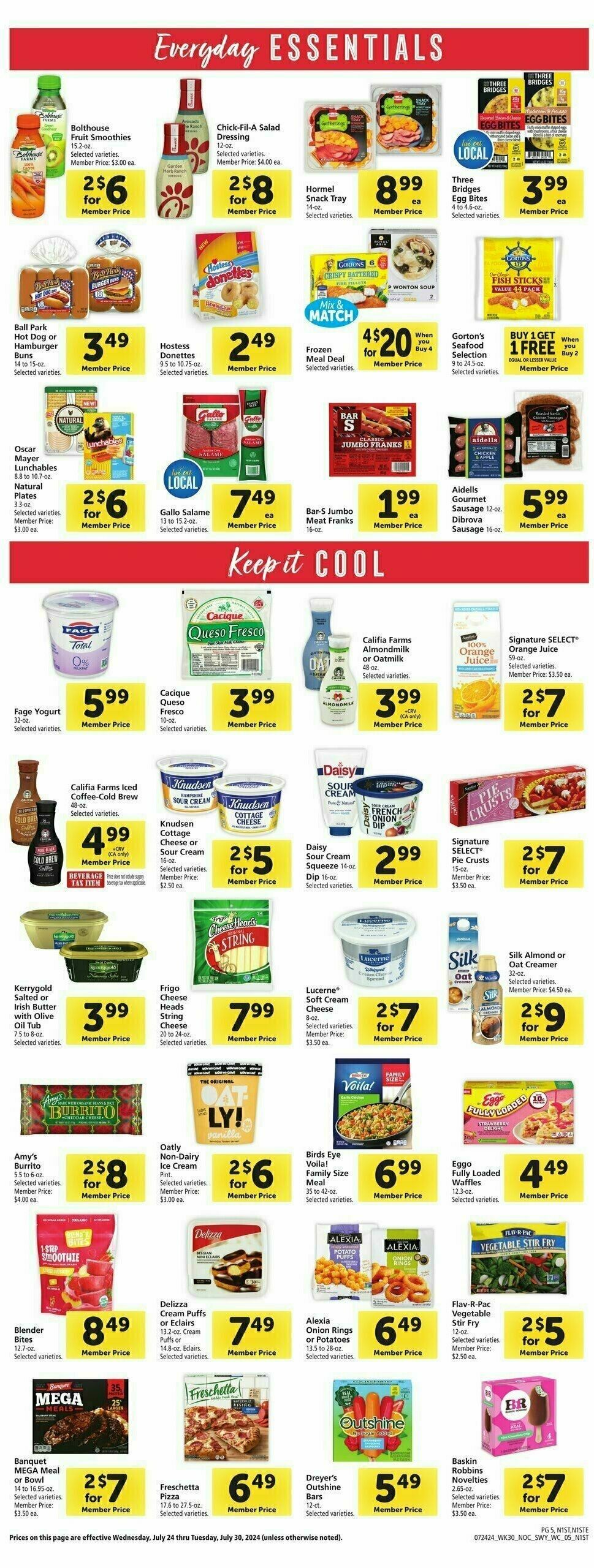 Safeway Weekly Ad from July 24