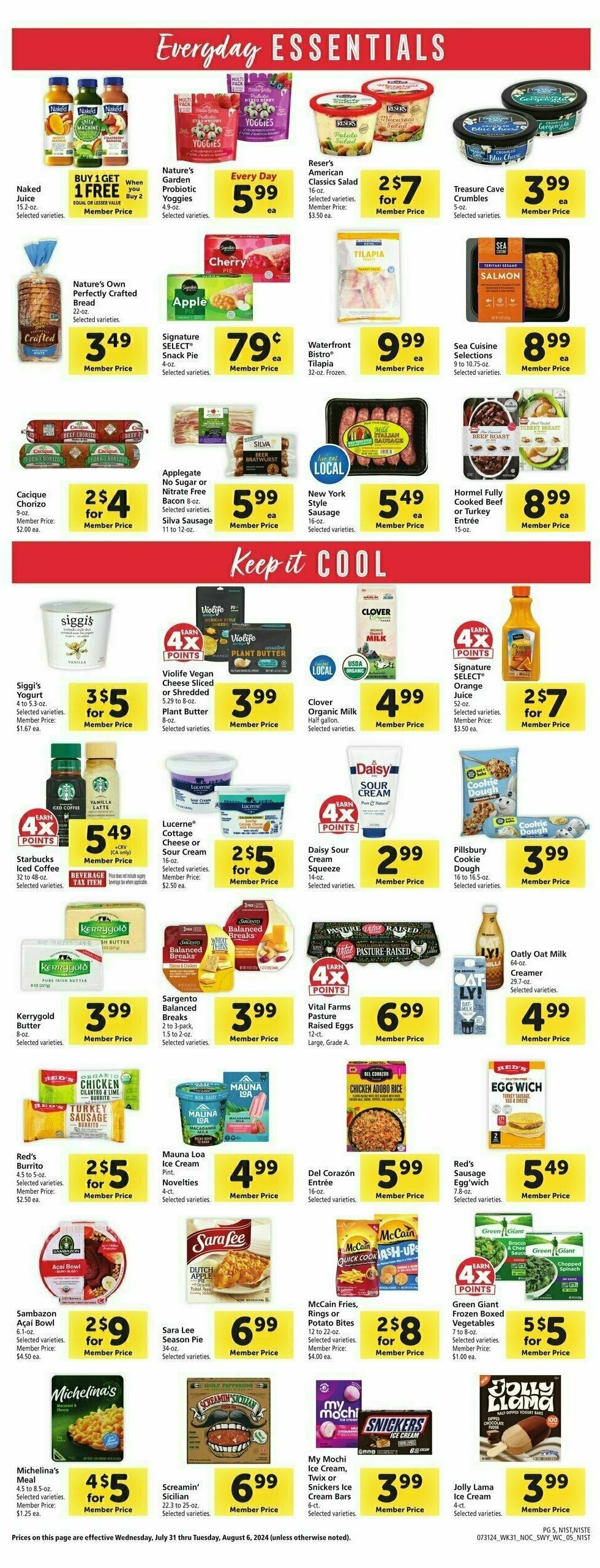 Safeway Weekly Ad from July 31