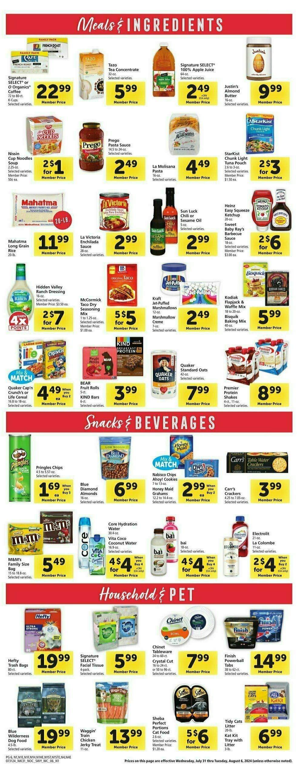 Safeway Weekly Ad from July 31