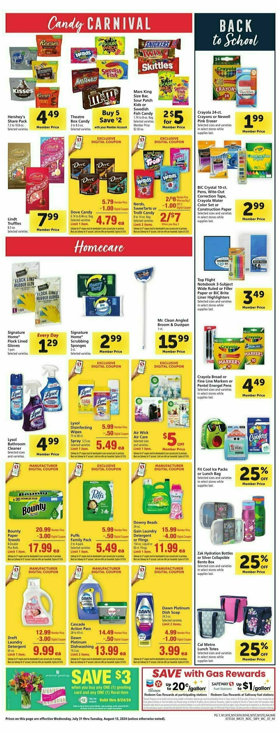 Safeway Weekly Ad from July 31