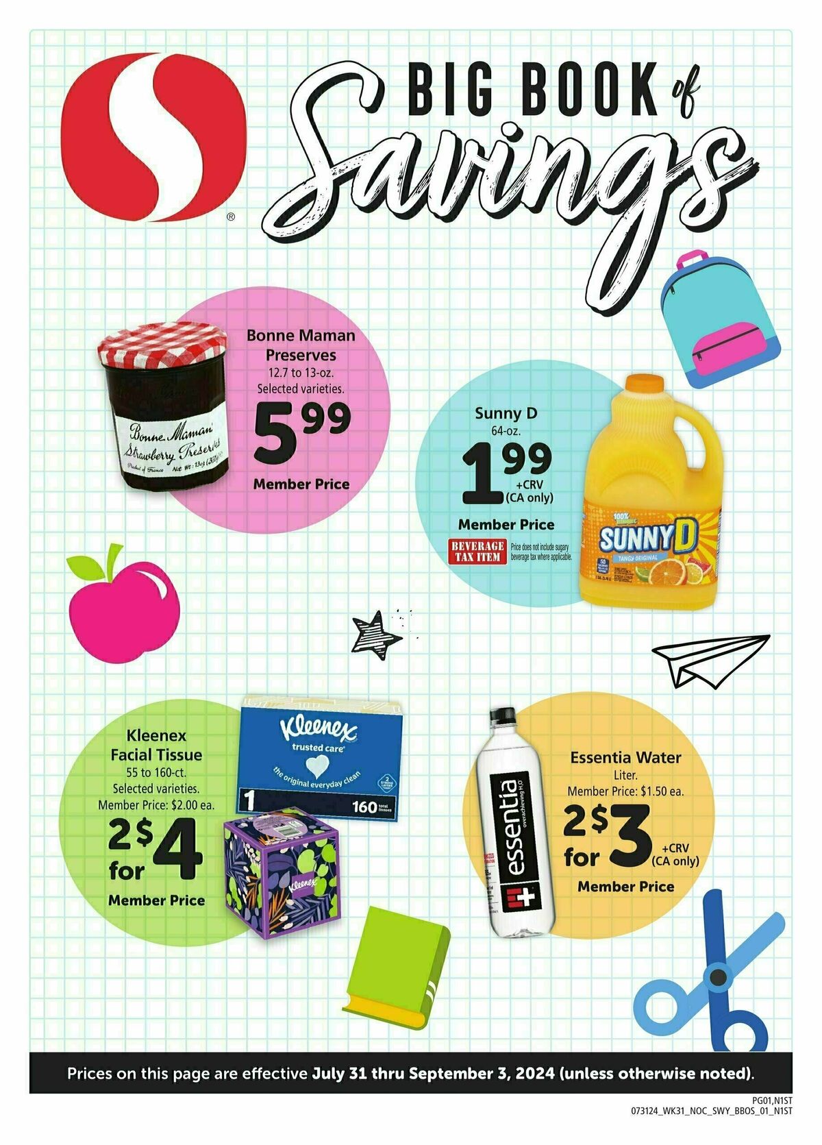 Safeway Big Book of Savings Weekly Ad from July 31