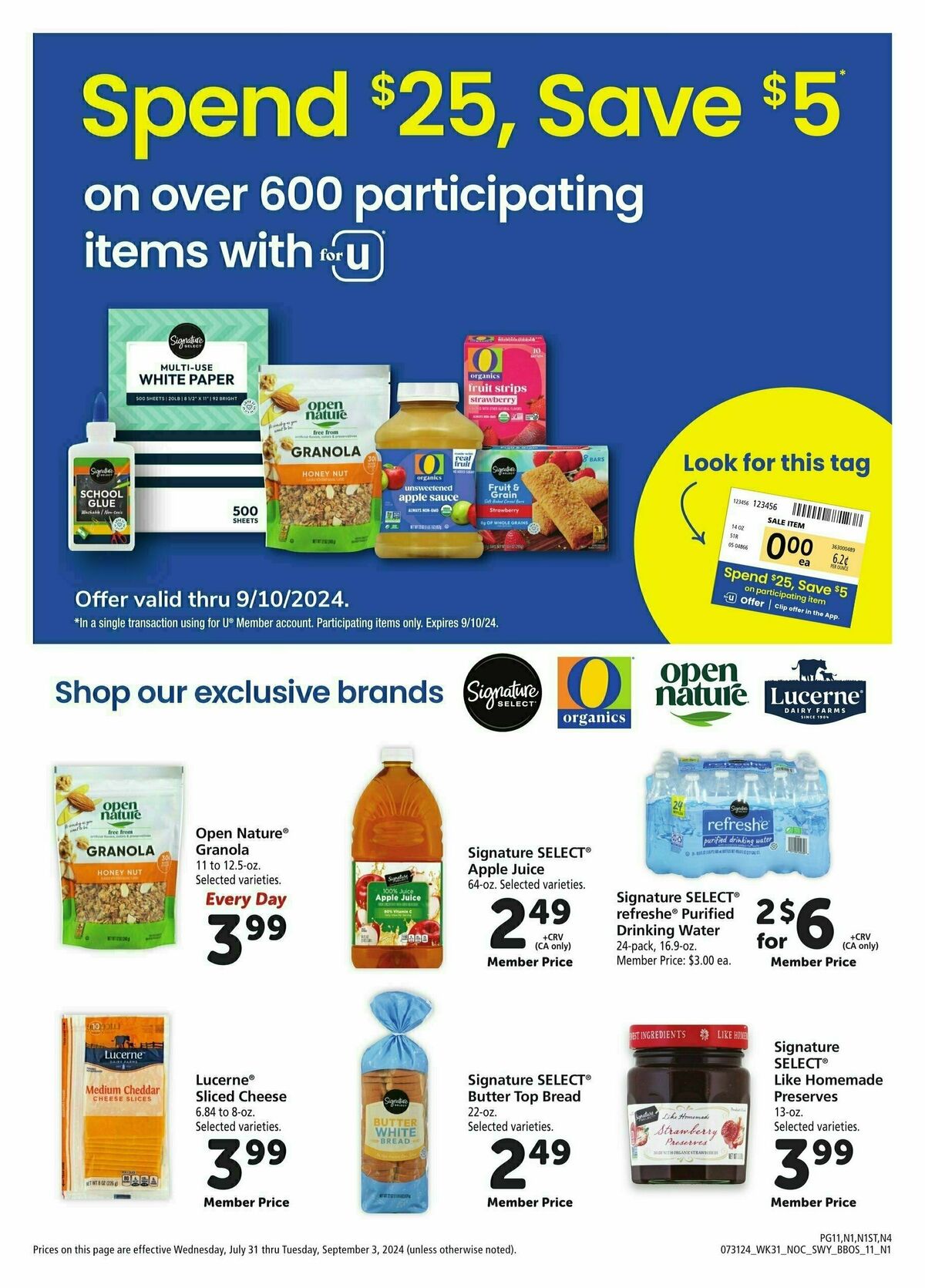 Safeway Big Book of Savings Weekly Ad from July 31