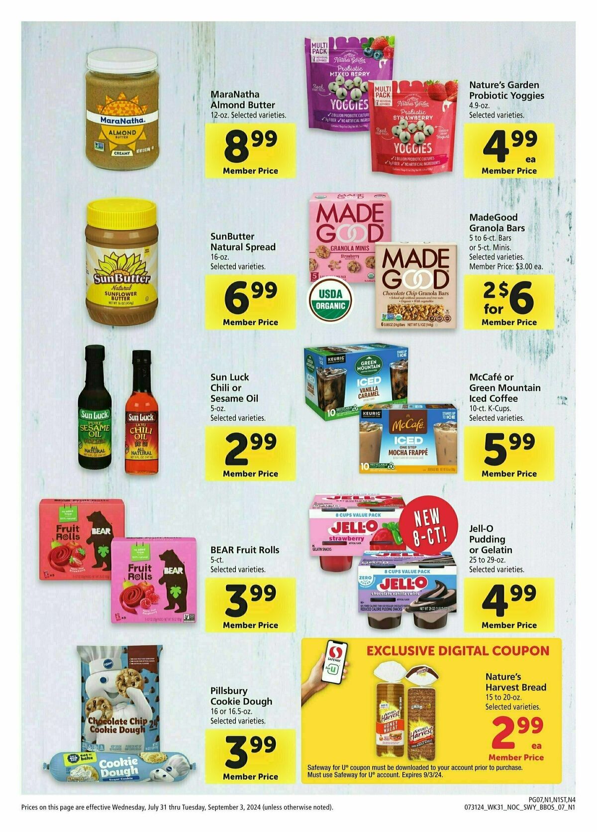 Safeway Big Book of Savings Weekly Ad from July 31