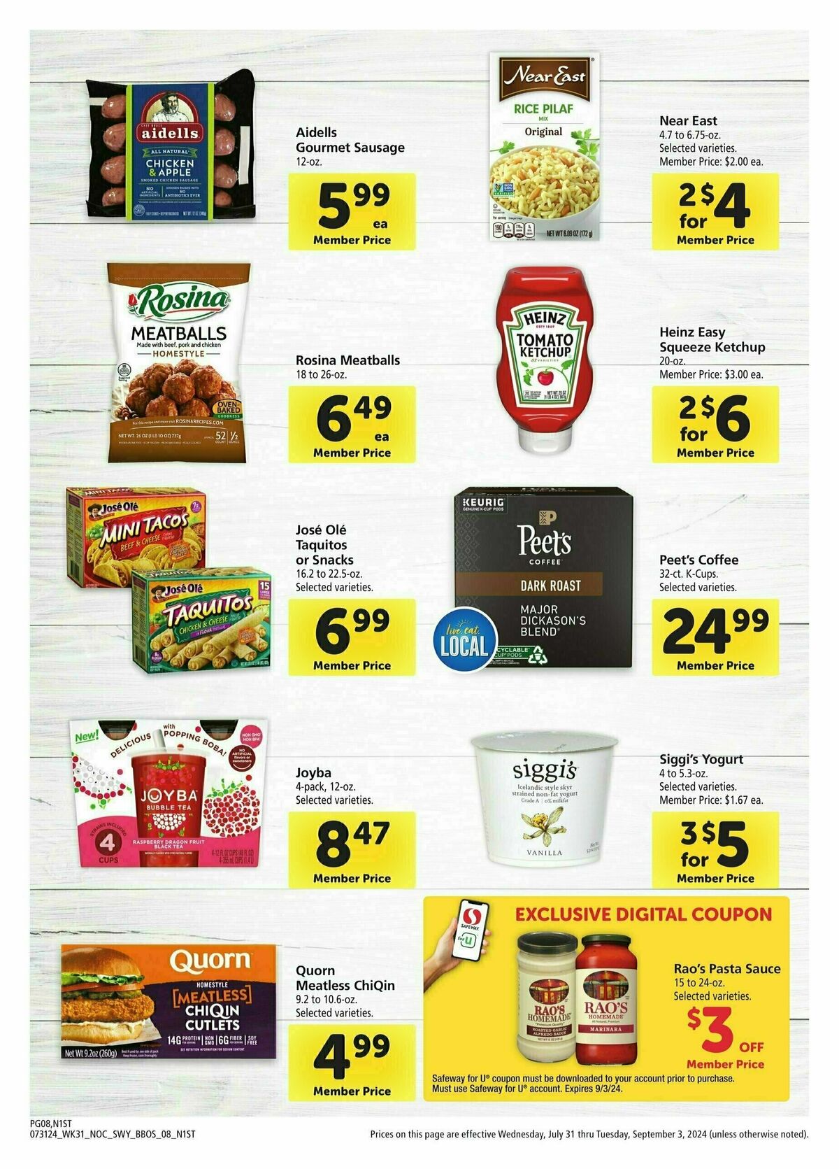 Safeway Big Book of Savings Weekly Ad from July 31