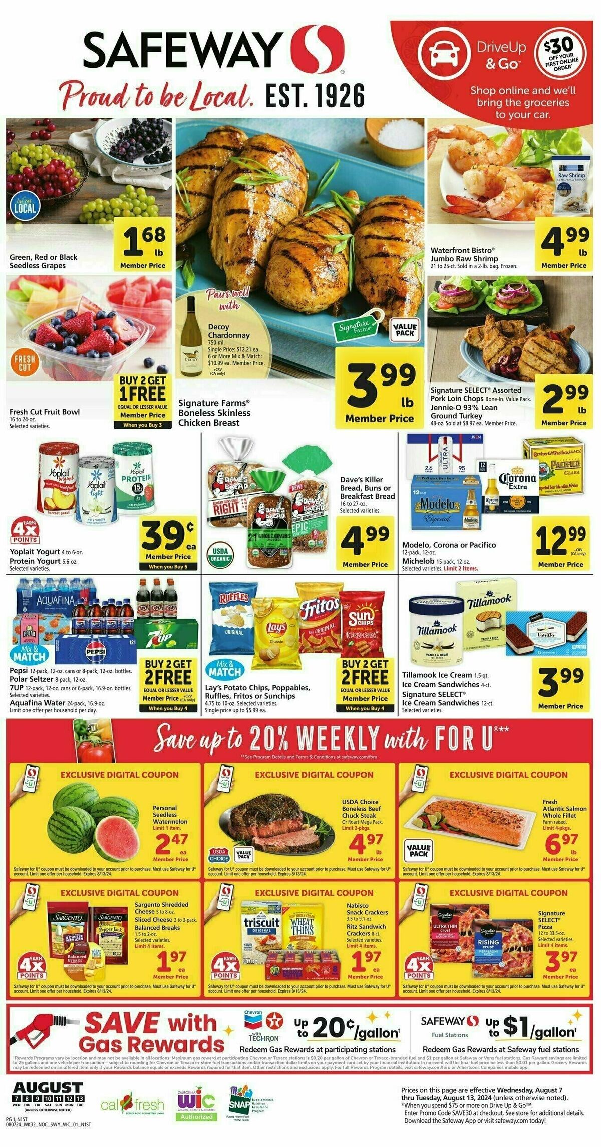 Safeway Weekly Ad from August 7