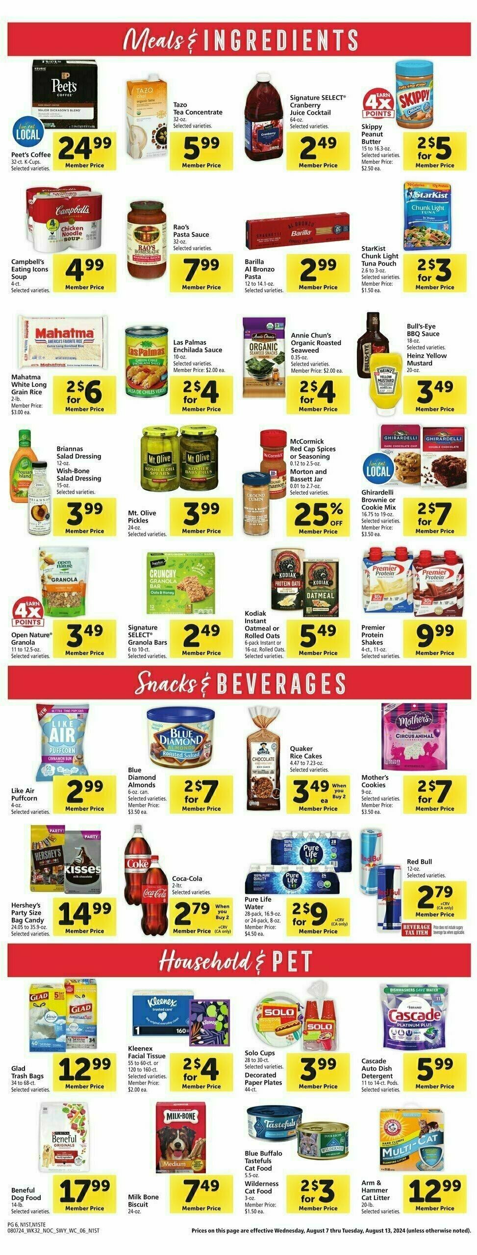 Safeway Weekly Ad from August 7