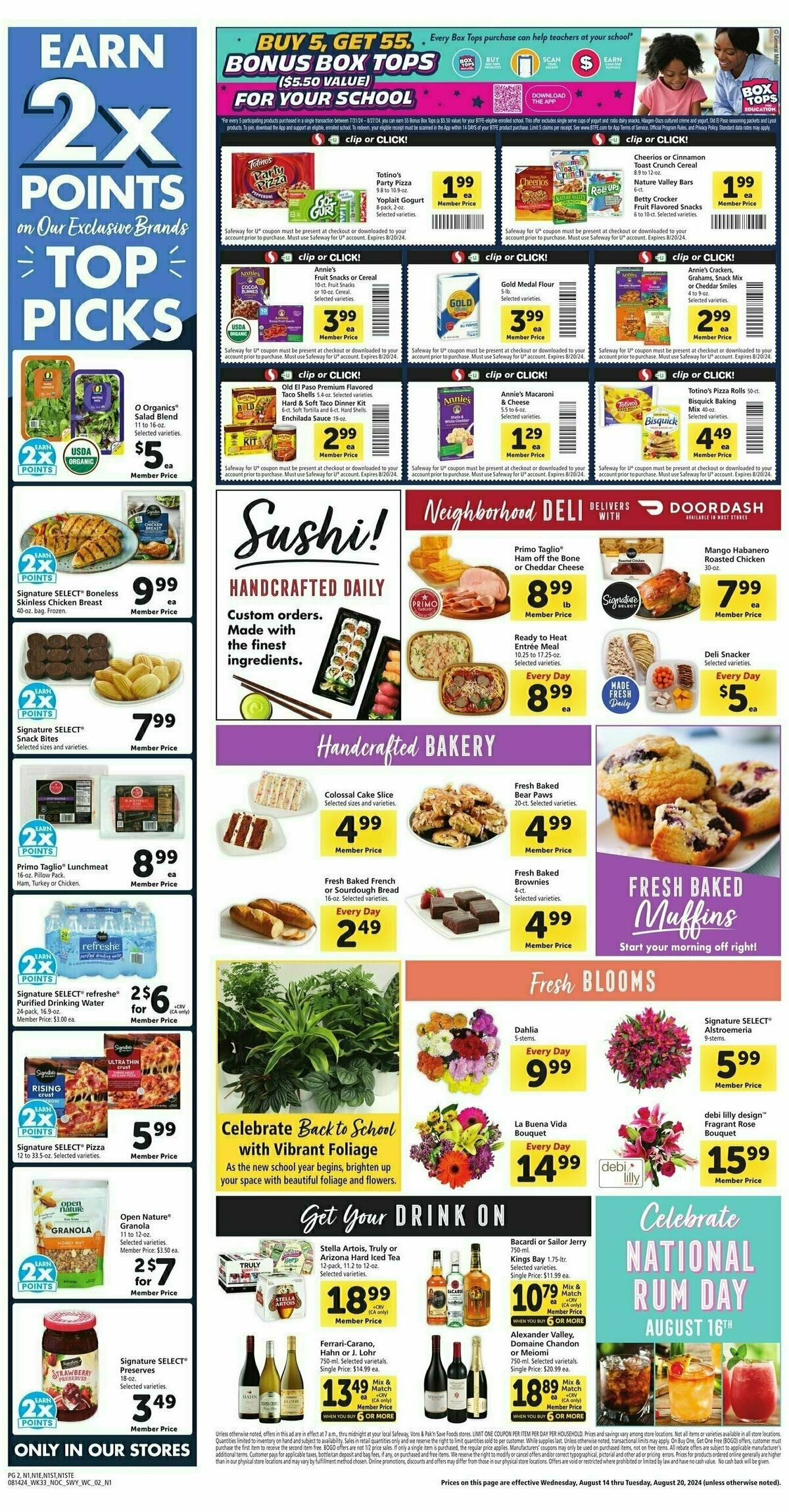 Safeway Weekly Ad from August 14