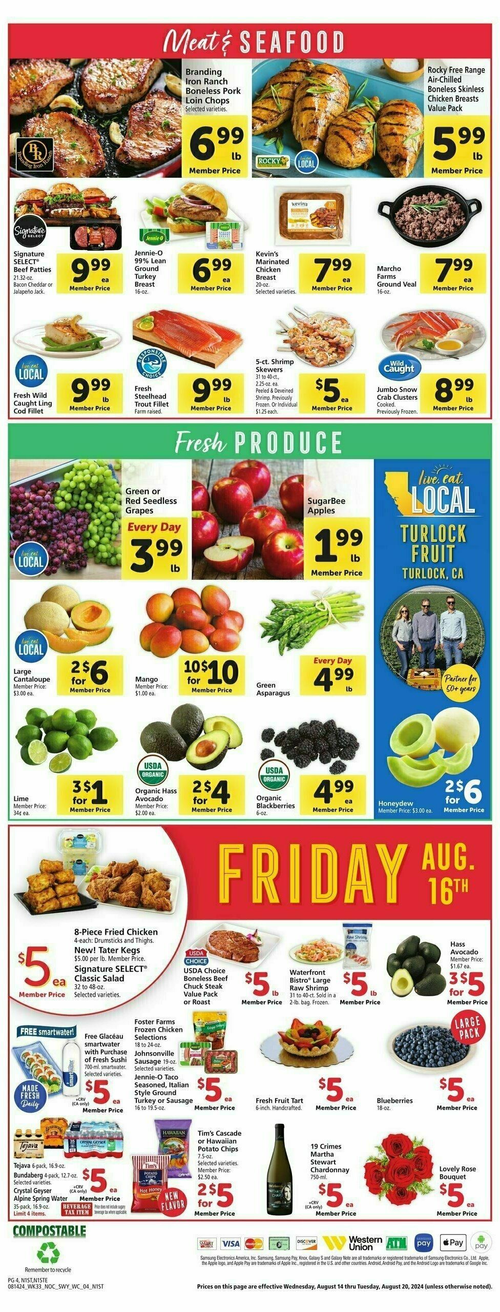 Safeway Weekly Ad from August 14