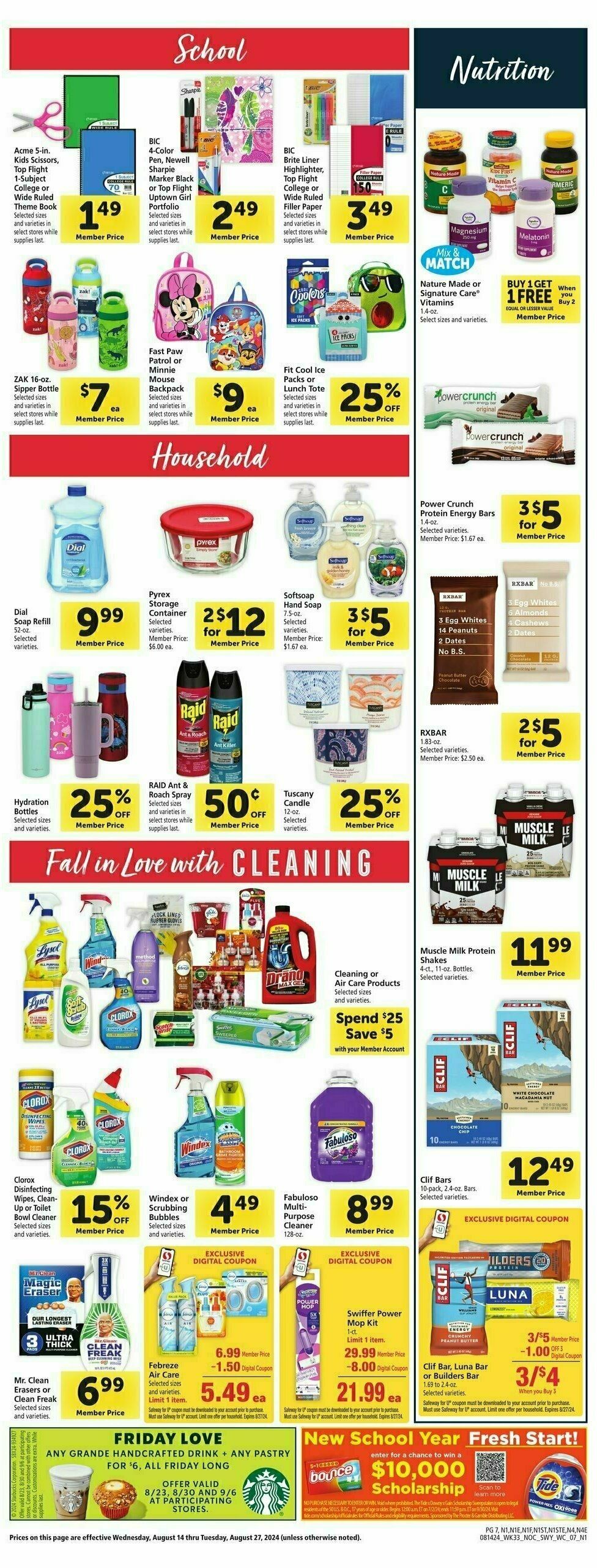 Safeway Weekly Ad from August 14