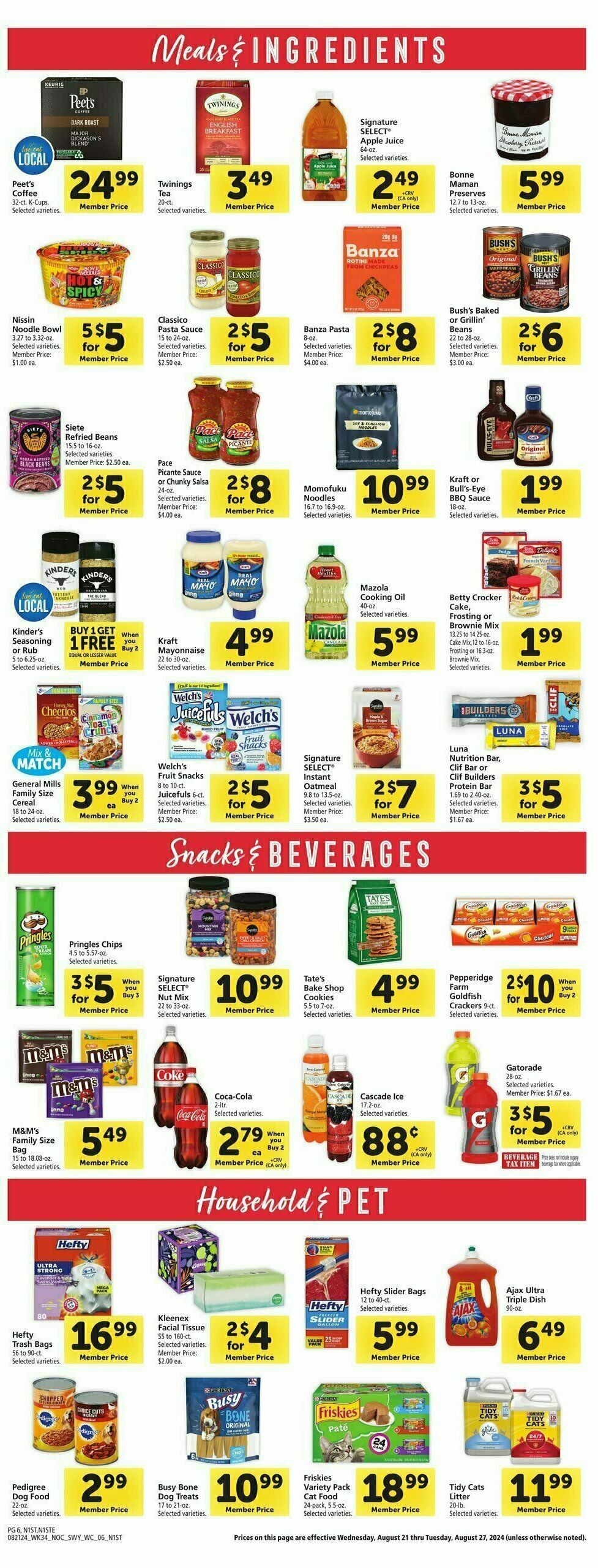 Safeway Weekly Ad from August 21