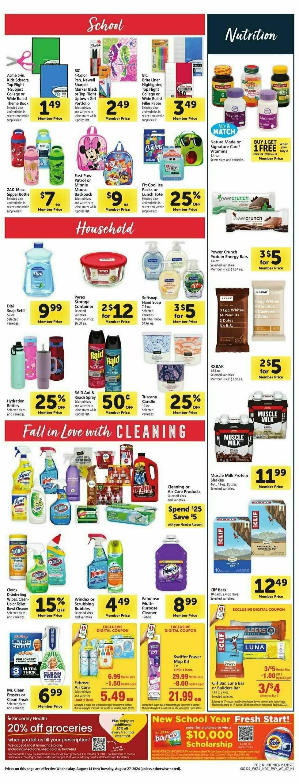 Safeway Weekly Ad from August 21