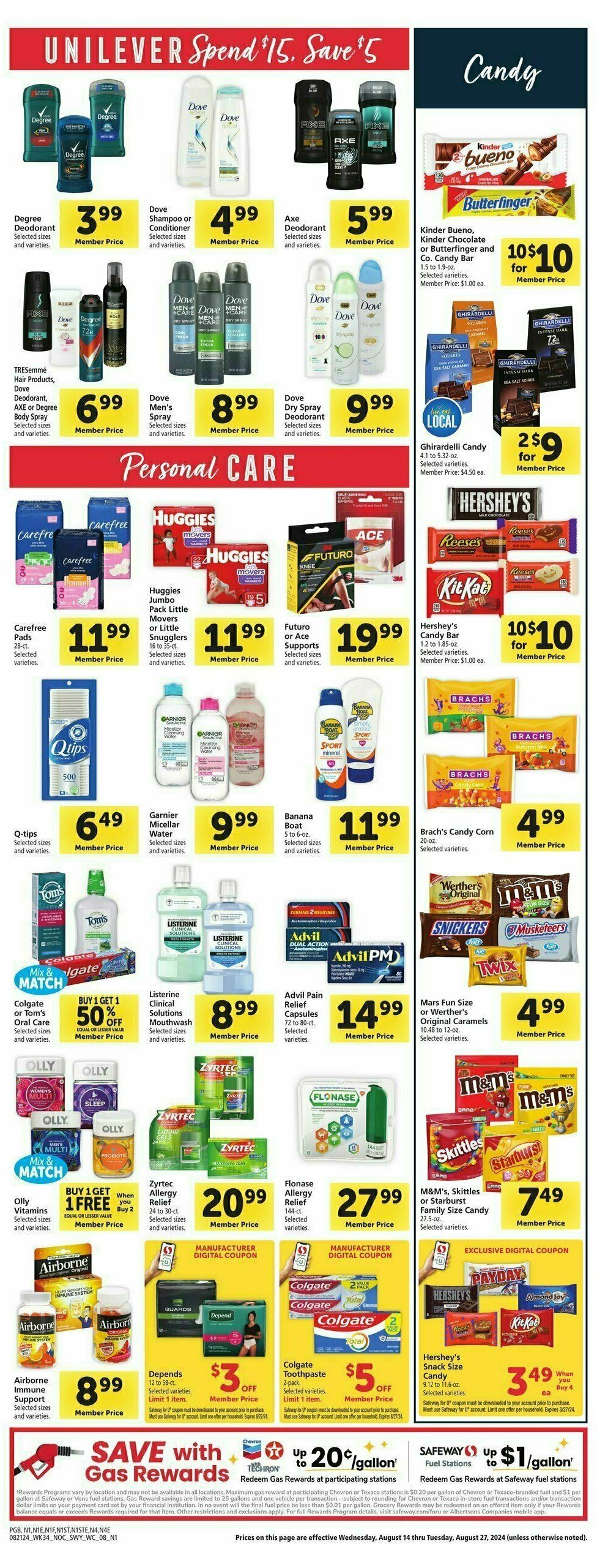 Safeway Weekly Ad from August 21