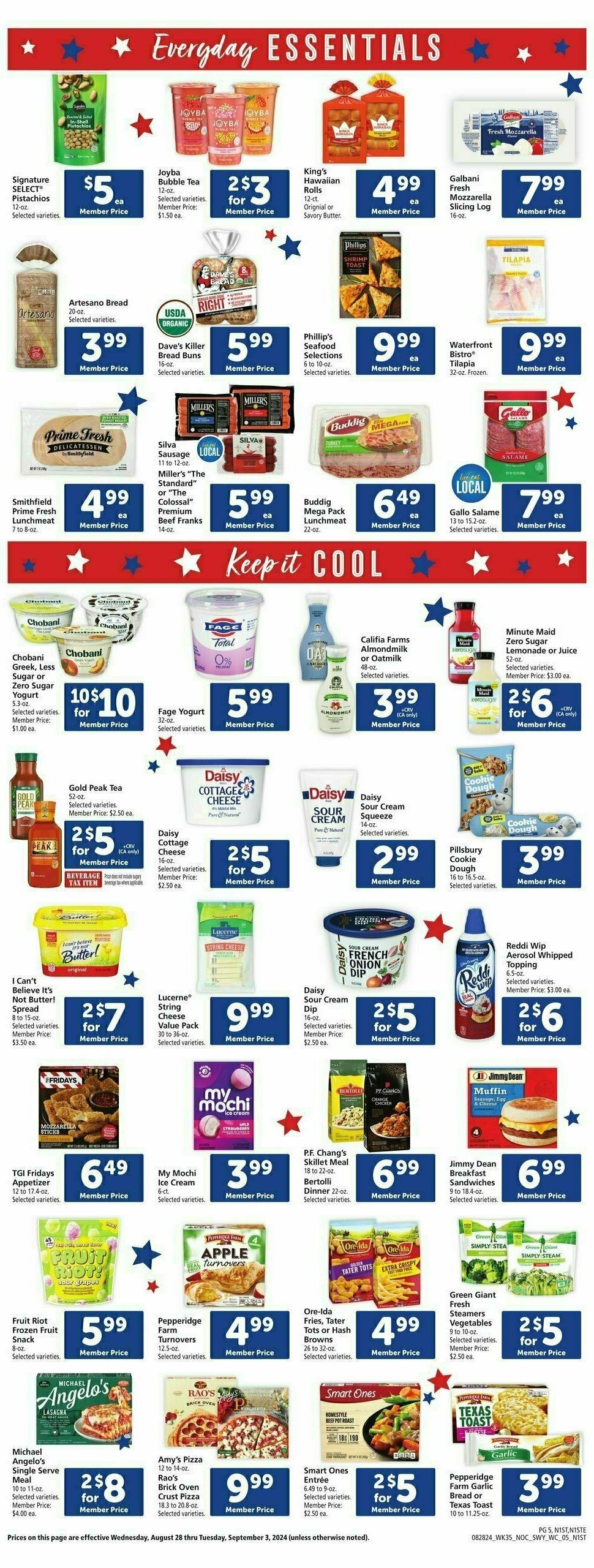 Safeway Weekly Ad from August 28