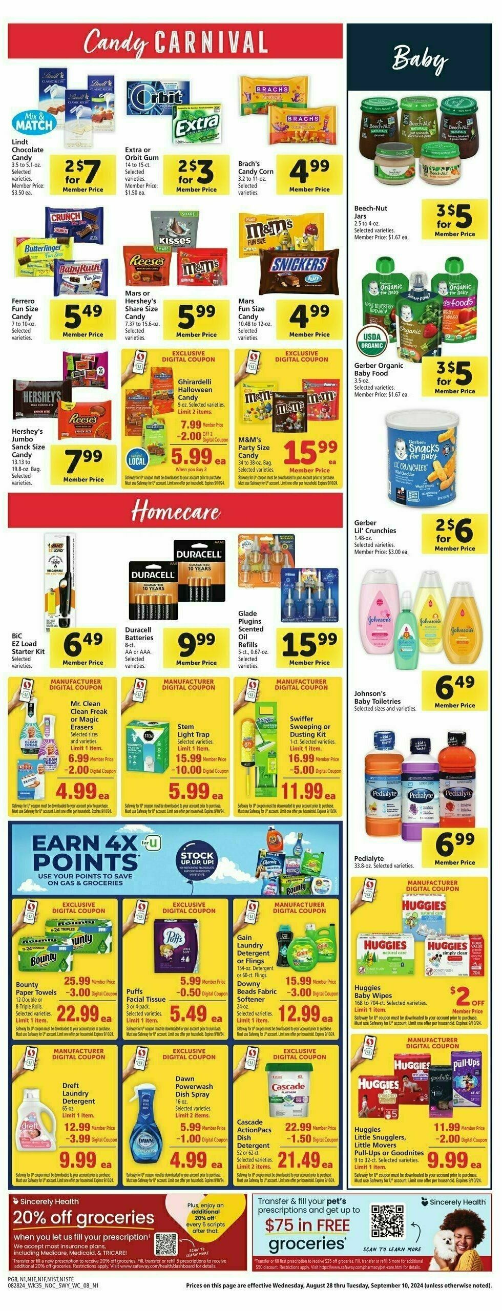 Safeway Weekly Ad from August 28