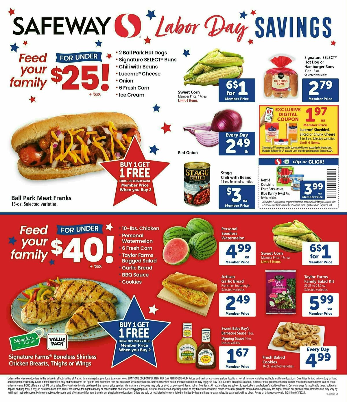 Safeway Specialty Publication Weekly Ad from August 28