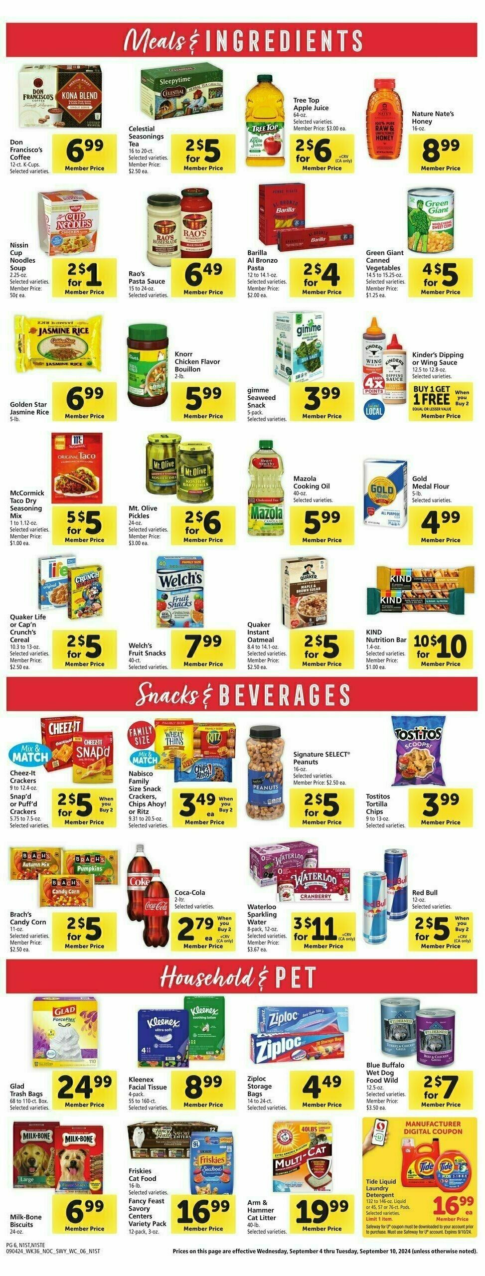 Safeway Weekly Ad from September 4