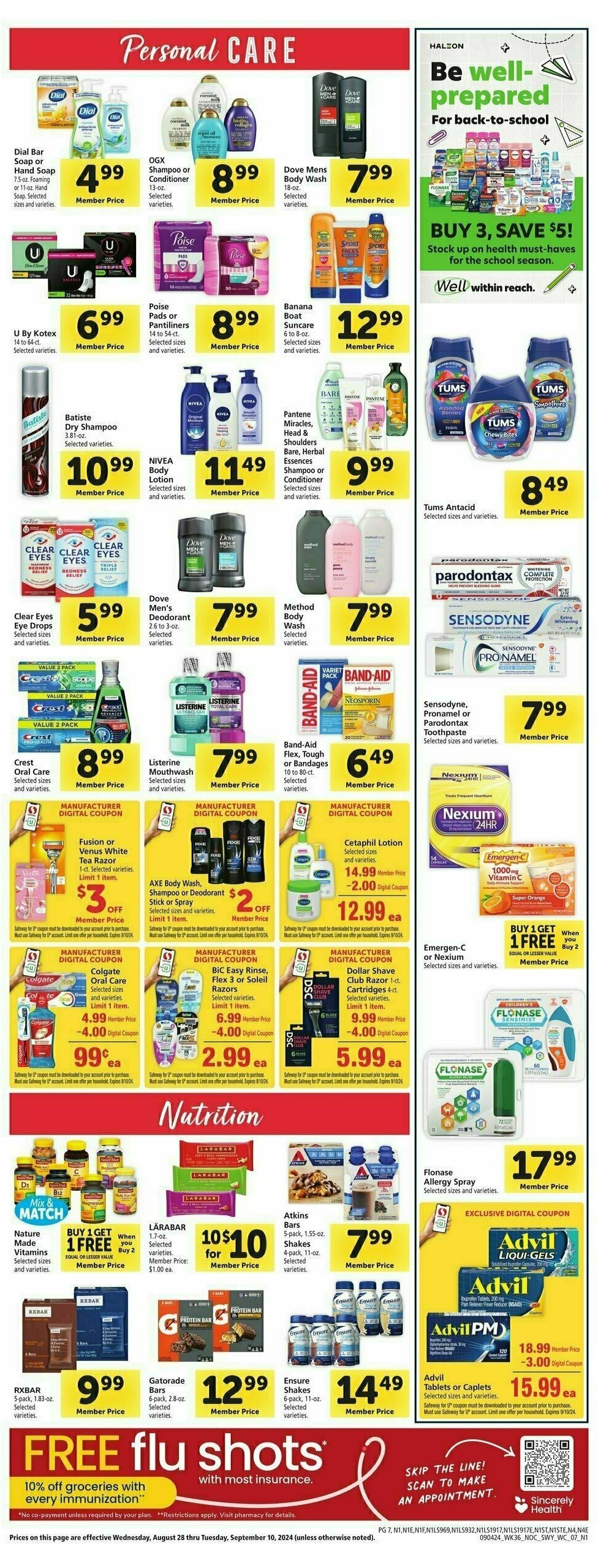 Safeway Weekly Ad from September 4