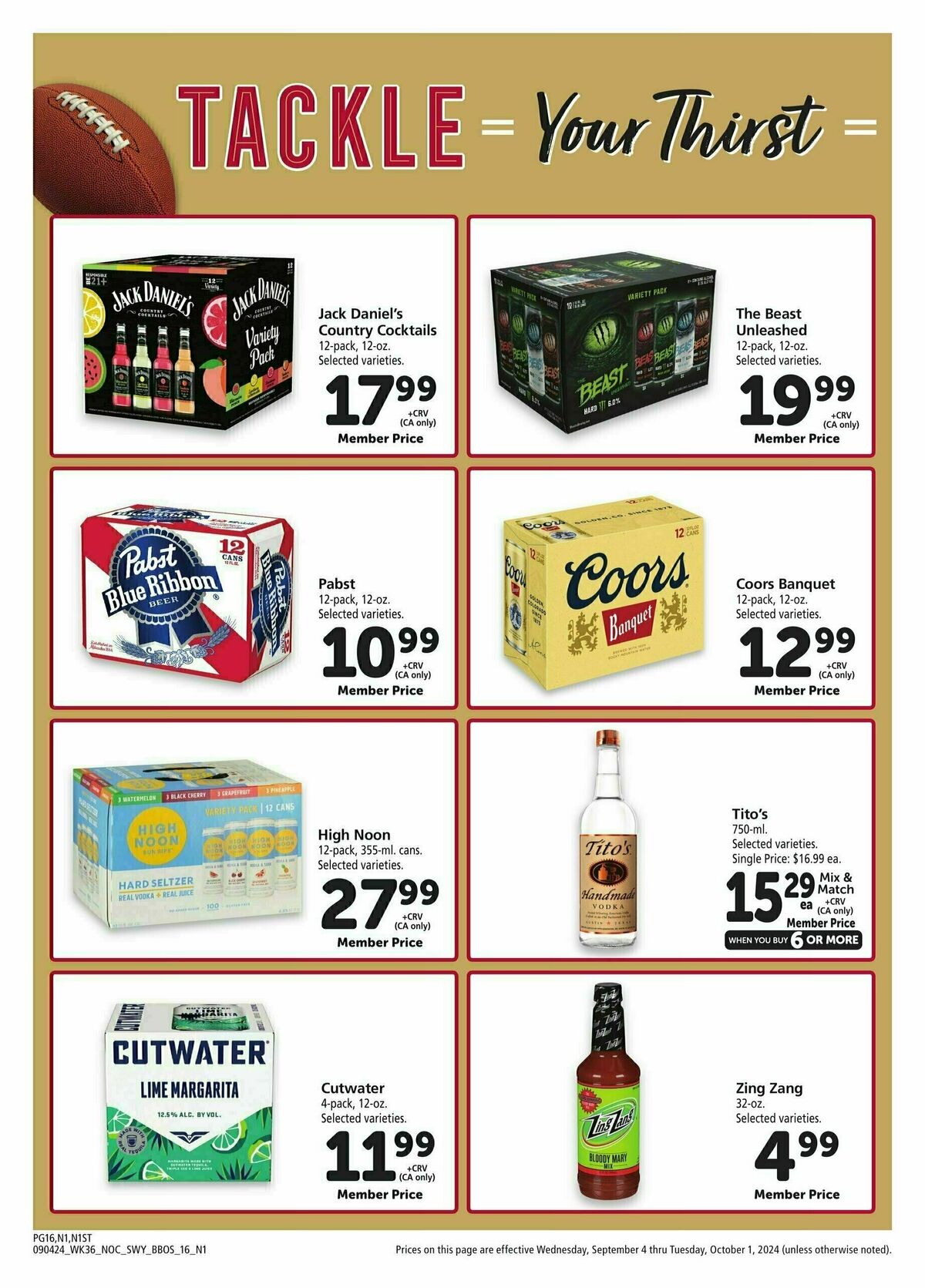 Safeway Big Book of Savings Weekly Ad from September 4