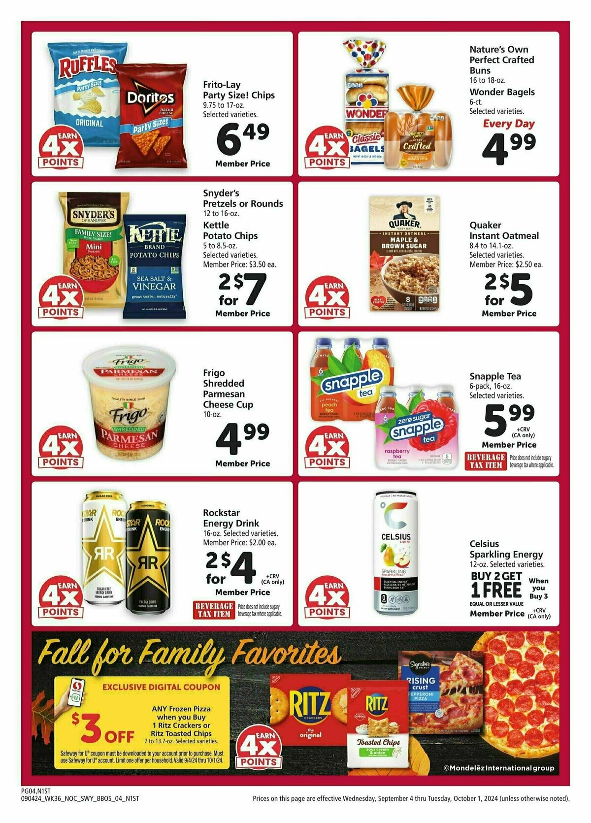 Safeway Big Book of Savings Weekly Ad from September 4