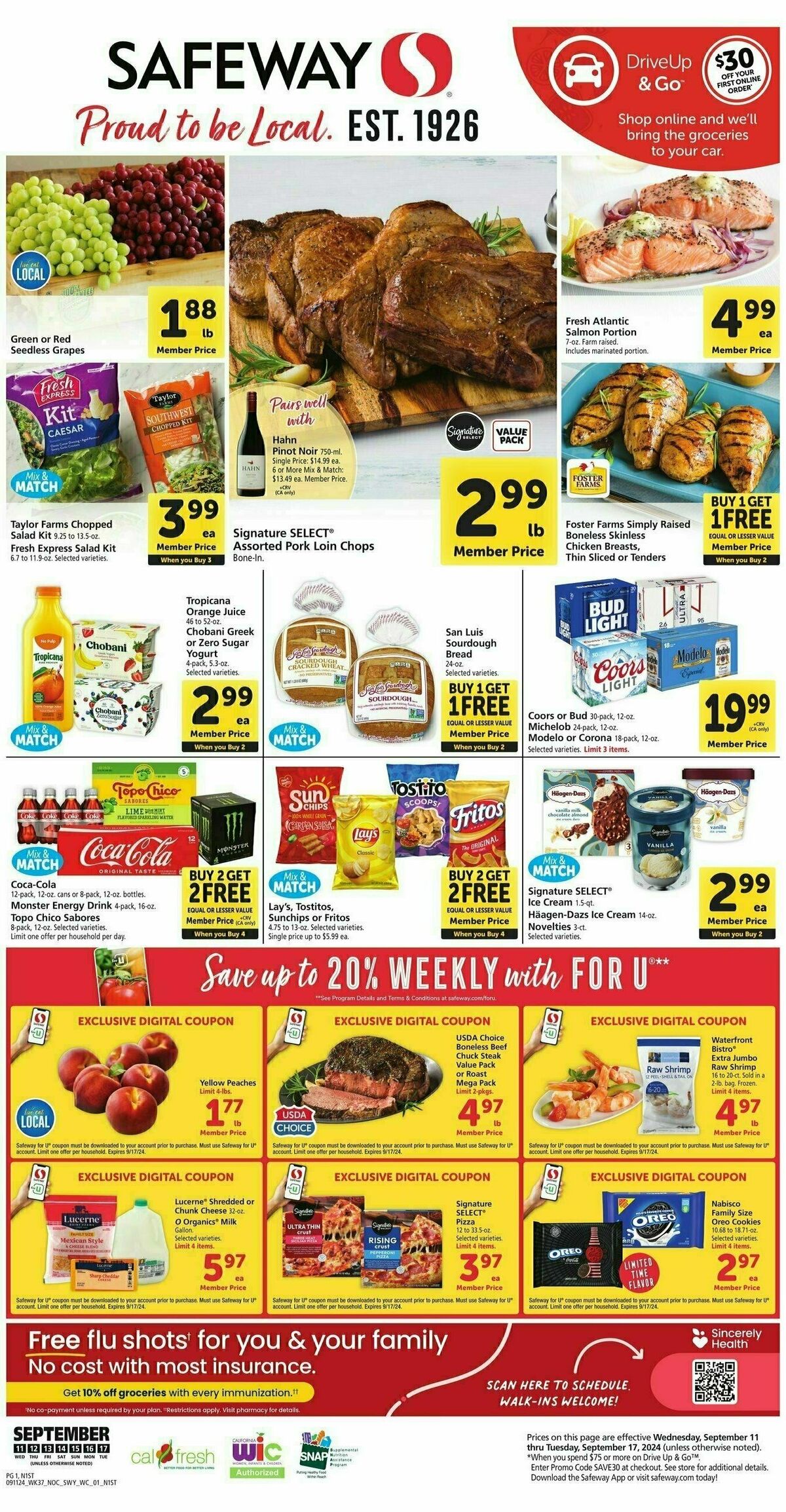 Safeway Weekly Ad from September 11