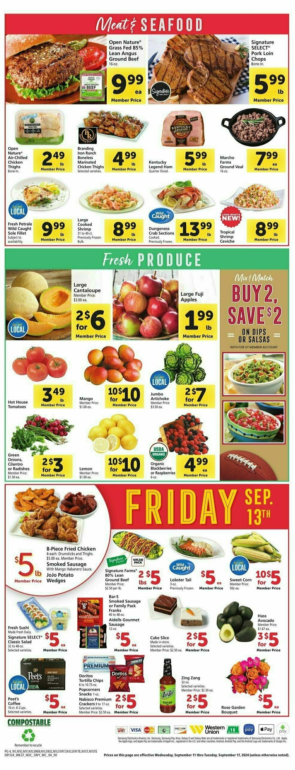 Safeway Weekly Ad from September 11