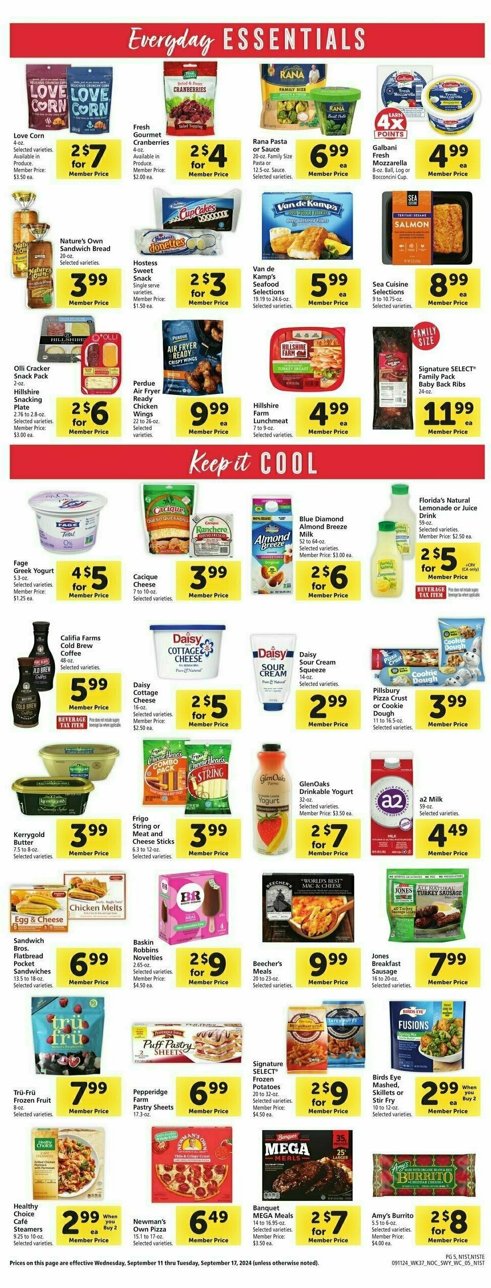 Safeway Weekly Ad from September 11