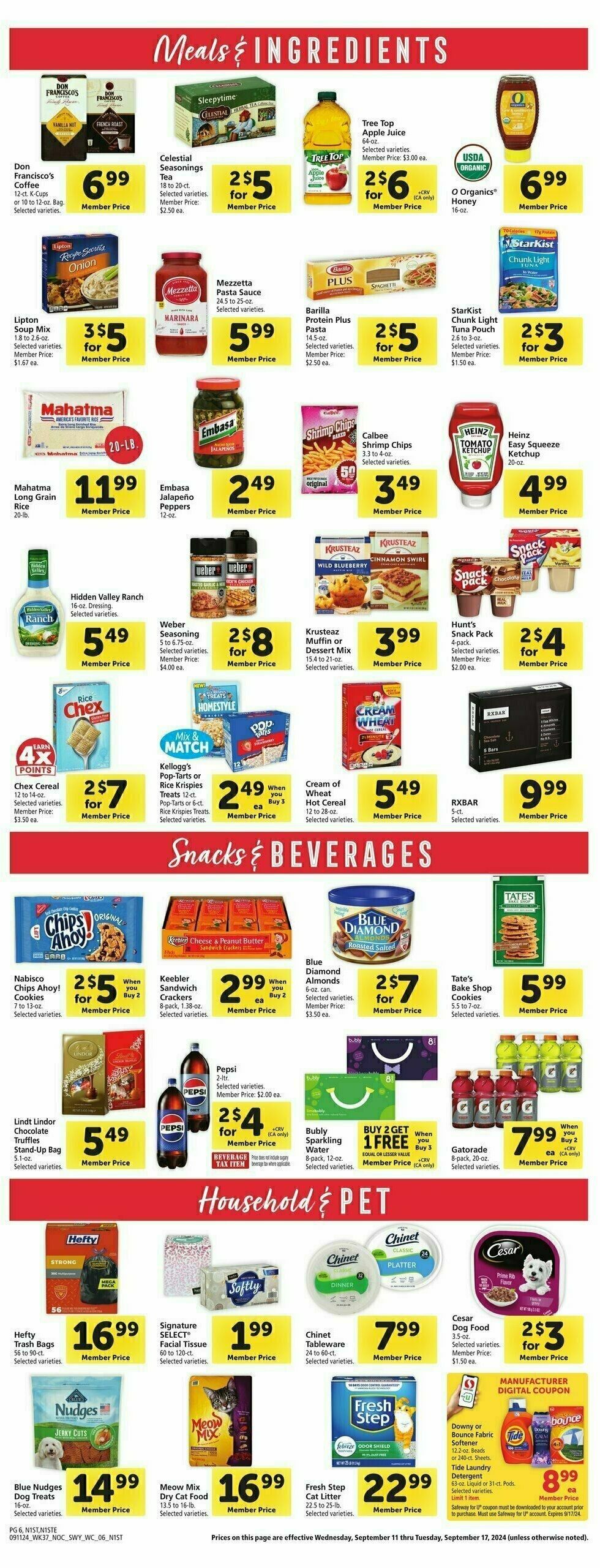 Safeway Weekly Ad from September 11