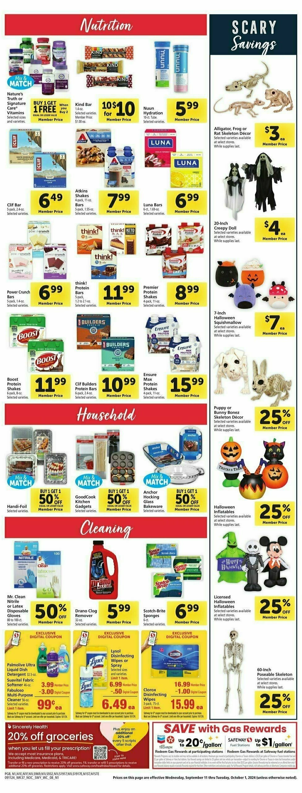 Safeway Weekly Ad from September 11