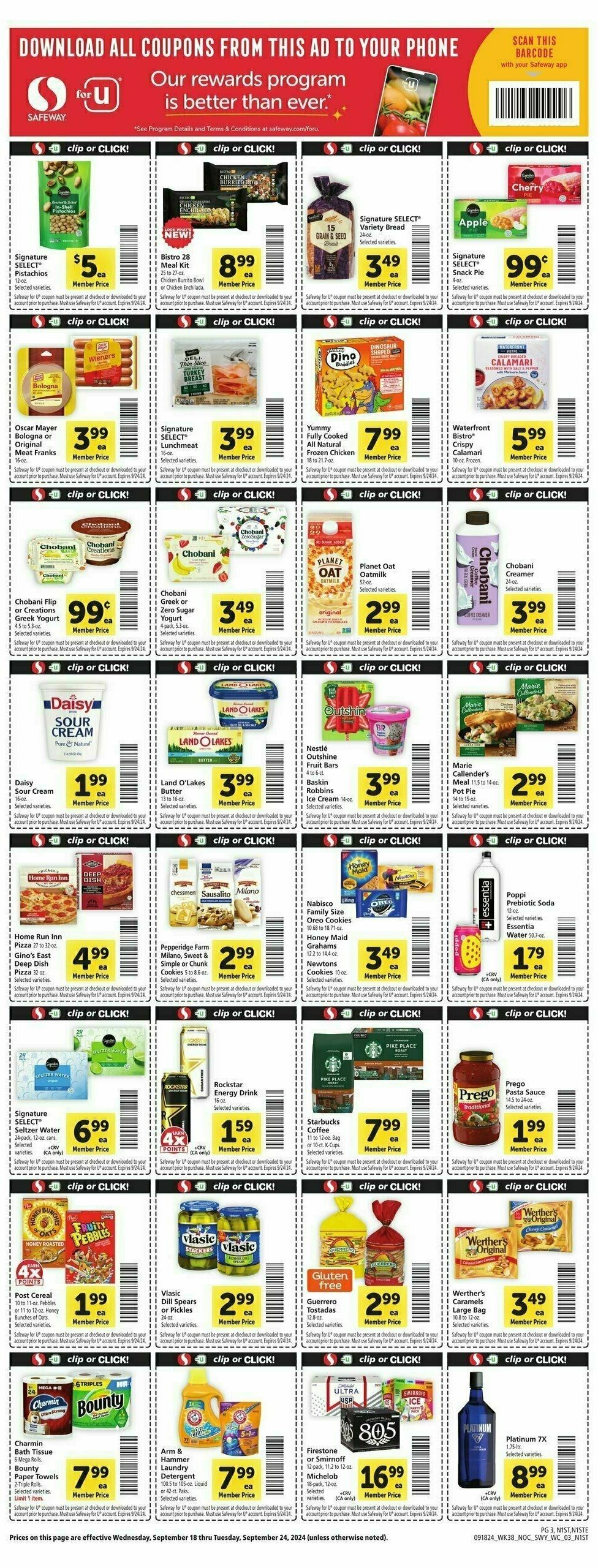 Safeway Weekly Ad from September 18