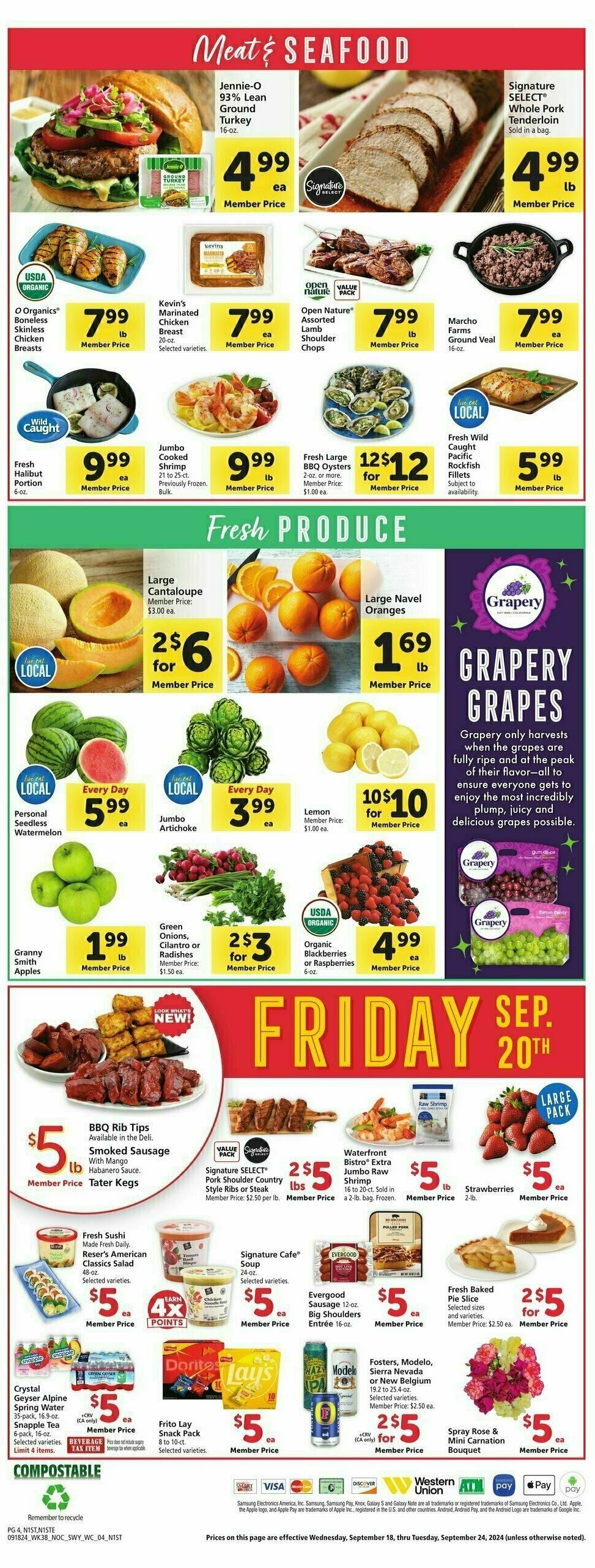 Safeway Weekly Ad from September 18