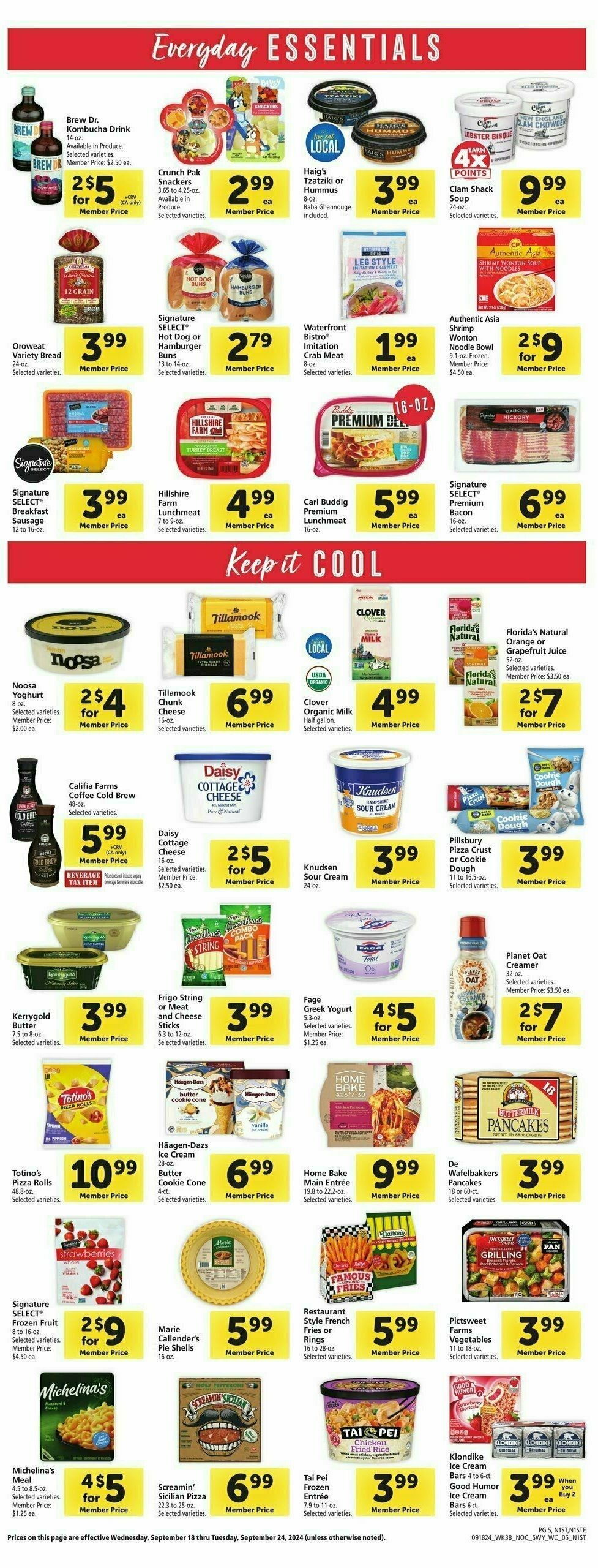 Safeway Weekly Ad from September 18