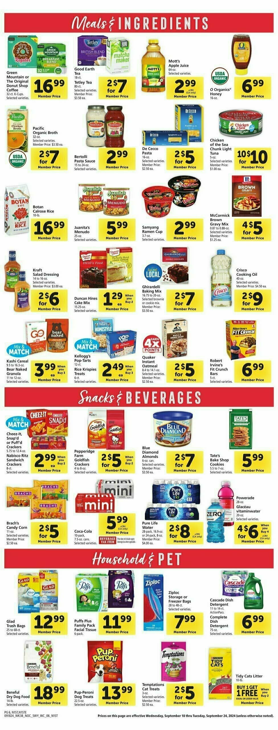 Safeway Weekly Ad from September 18