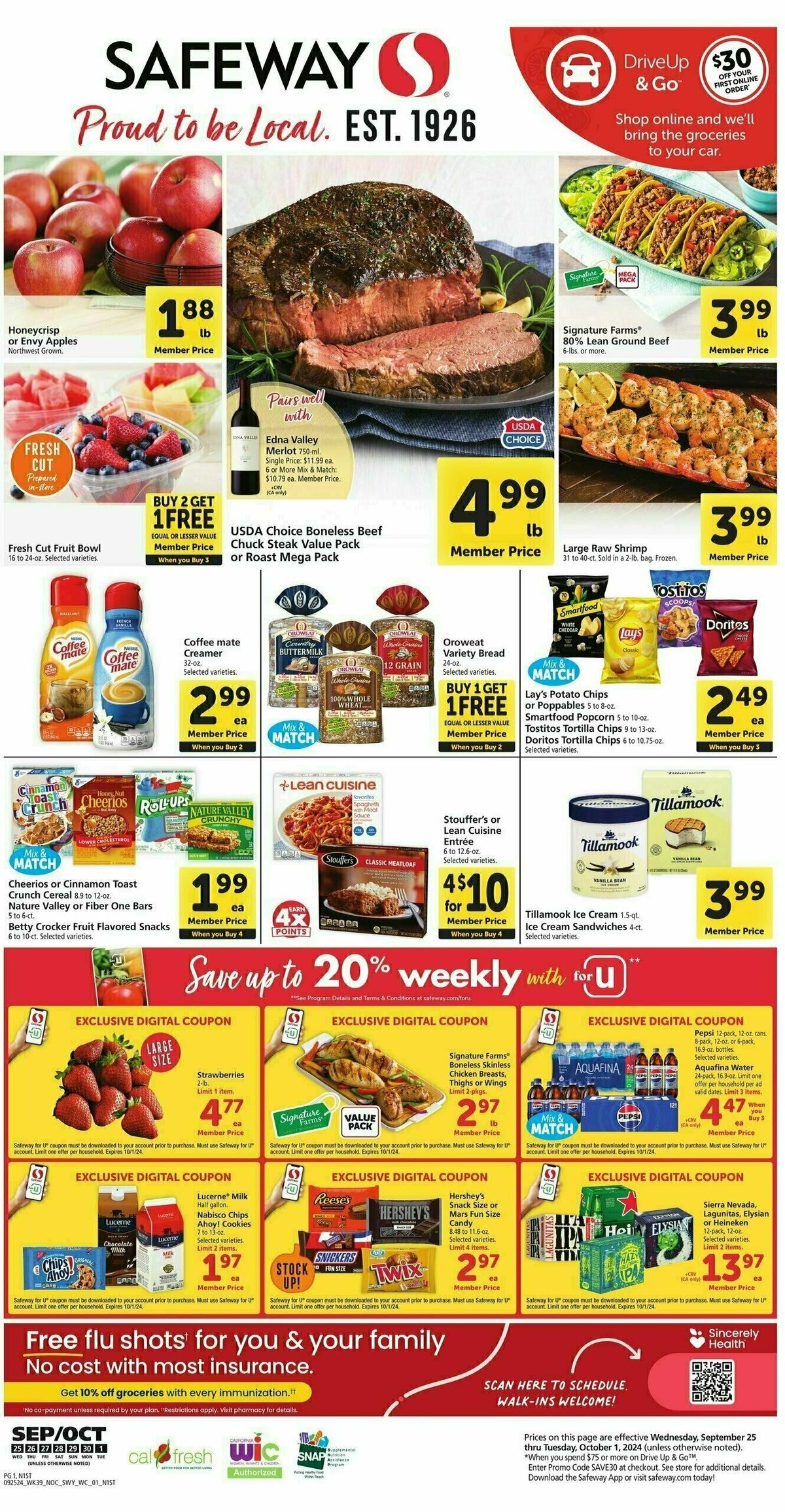 Safeway Weekly Ad from September 25