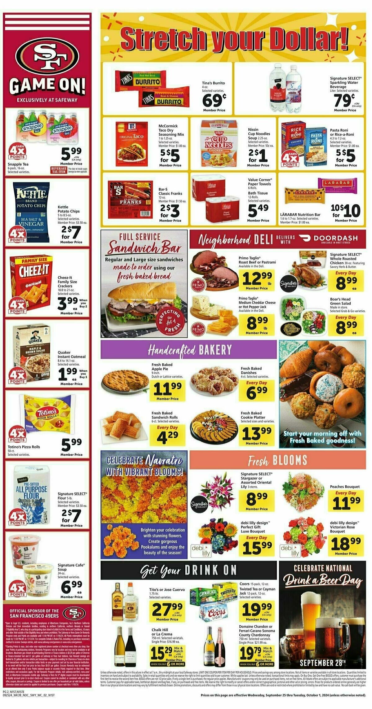 Safeway Weekly Ad from September 25