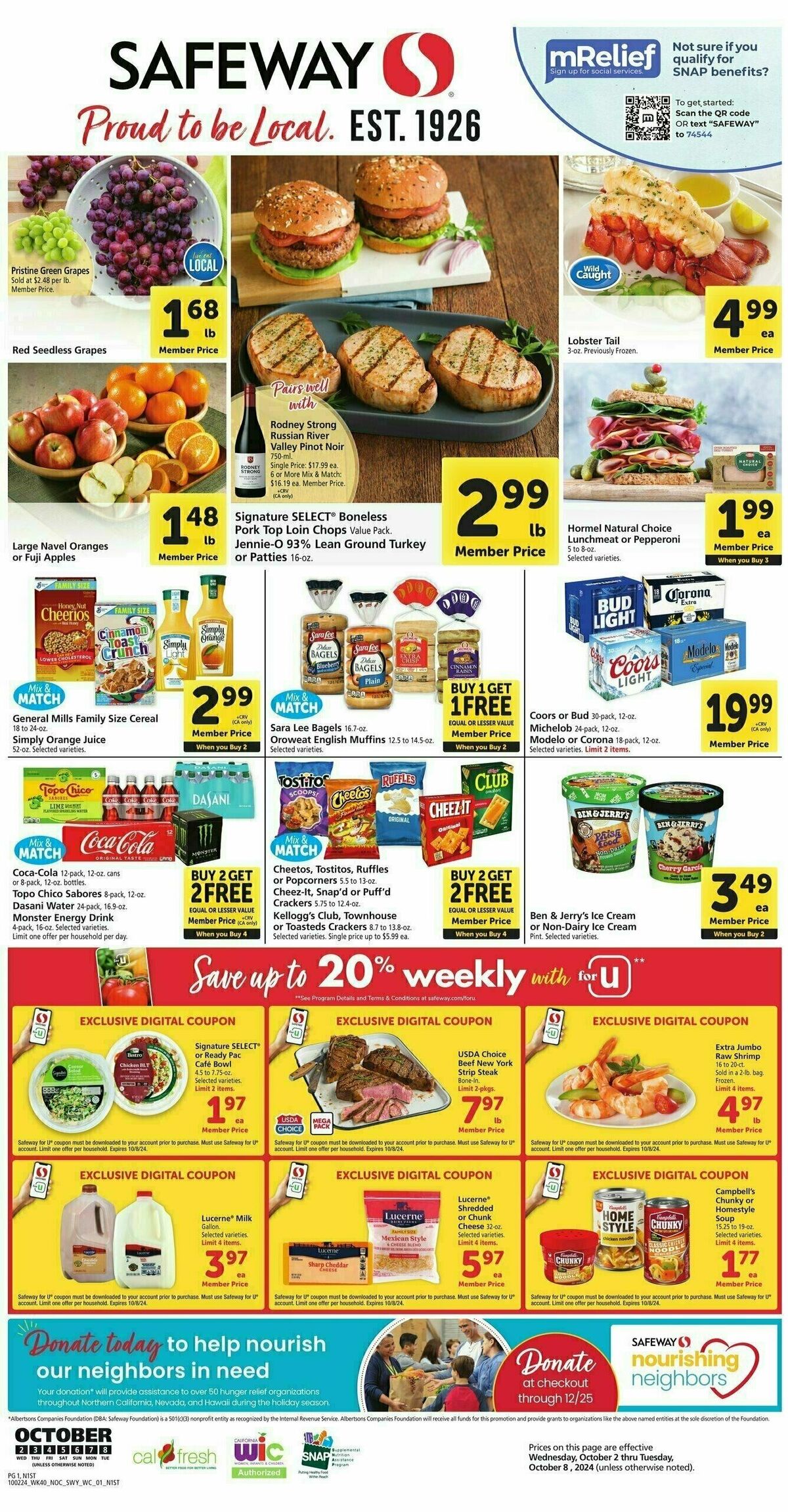 Safeway Weekly Ad from October 2