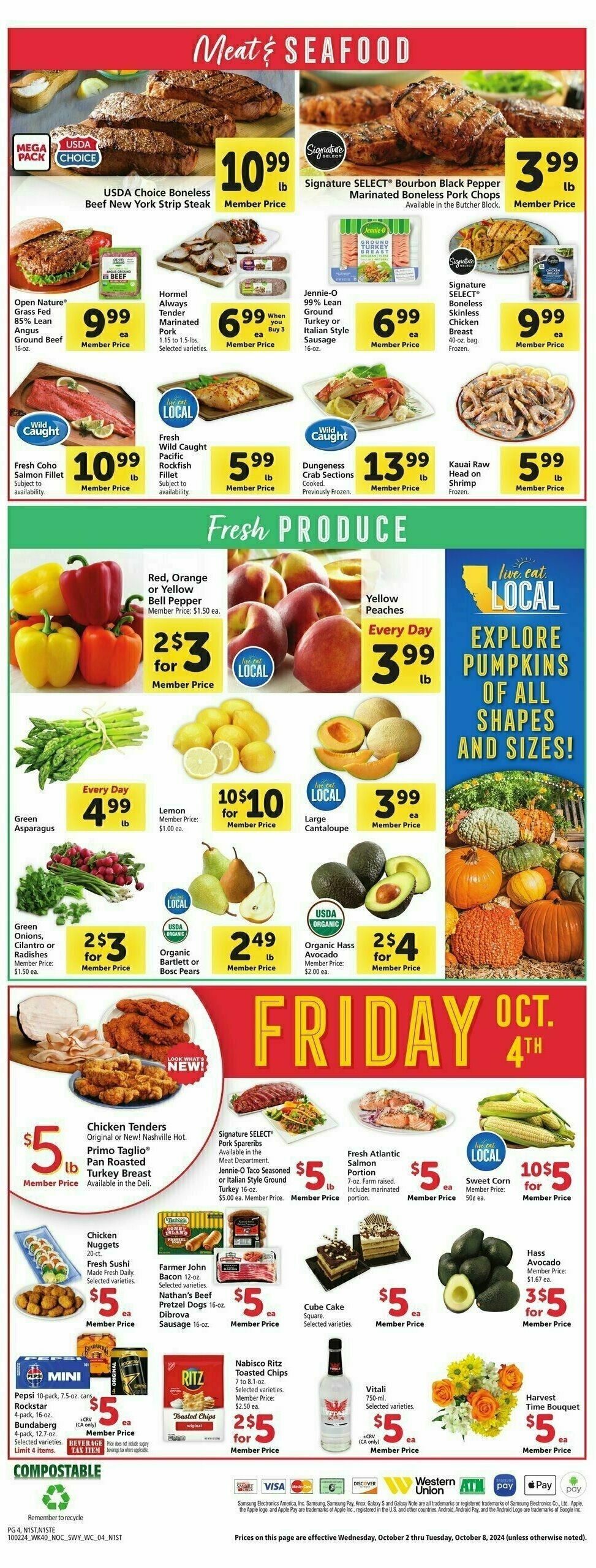 Safeway Weekly Ad from October 2