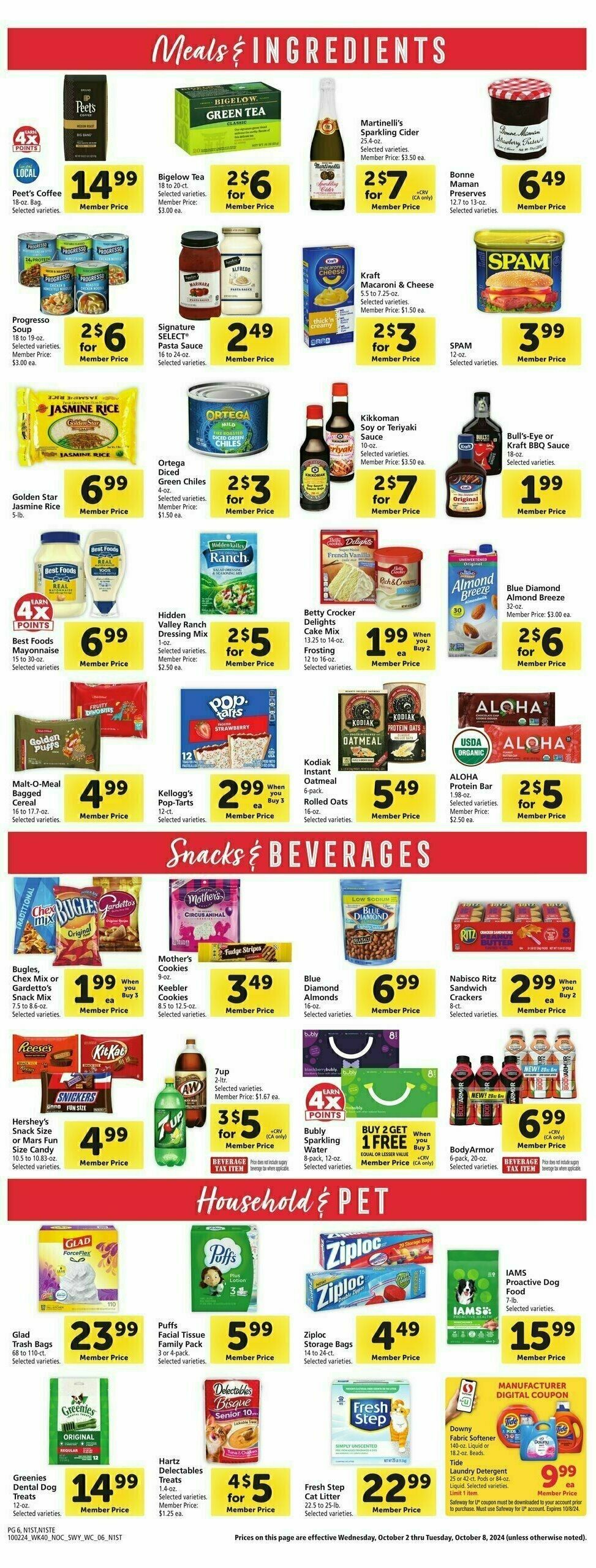 Safeway Weekly Ad from October 2