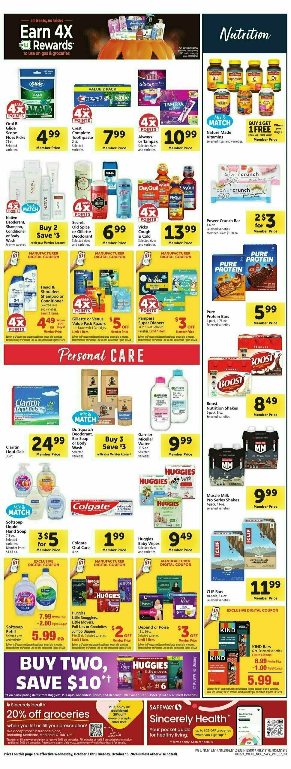 Safeway Weekly Ad from October 2