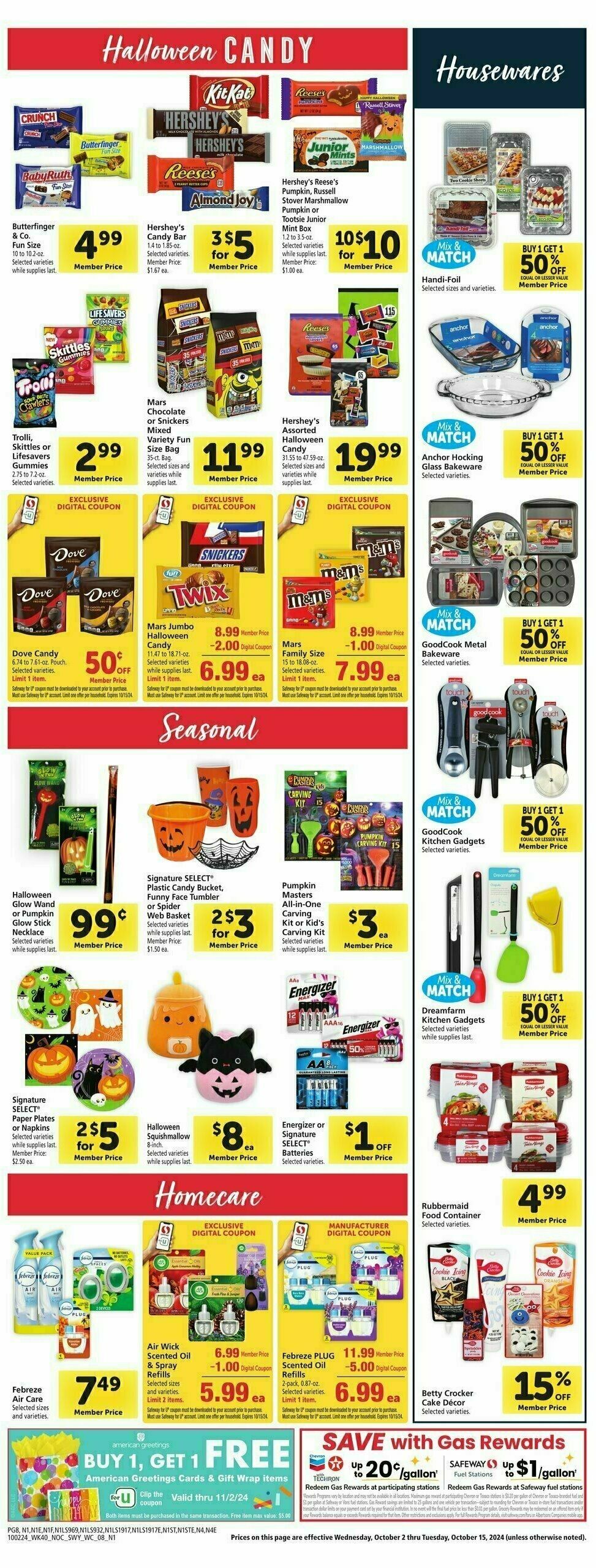 Safeway Weekly Ad from October 2