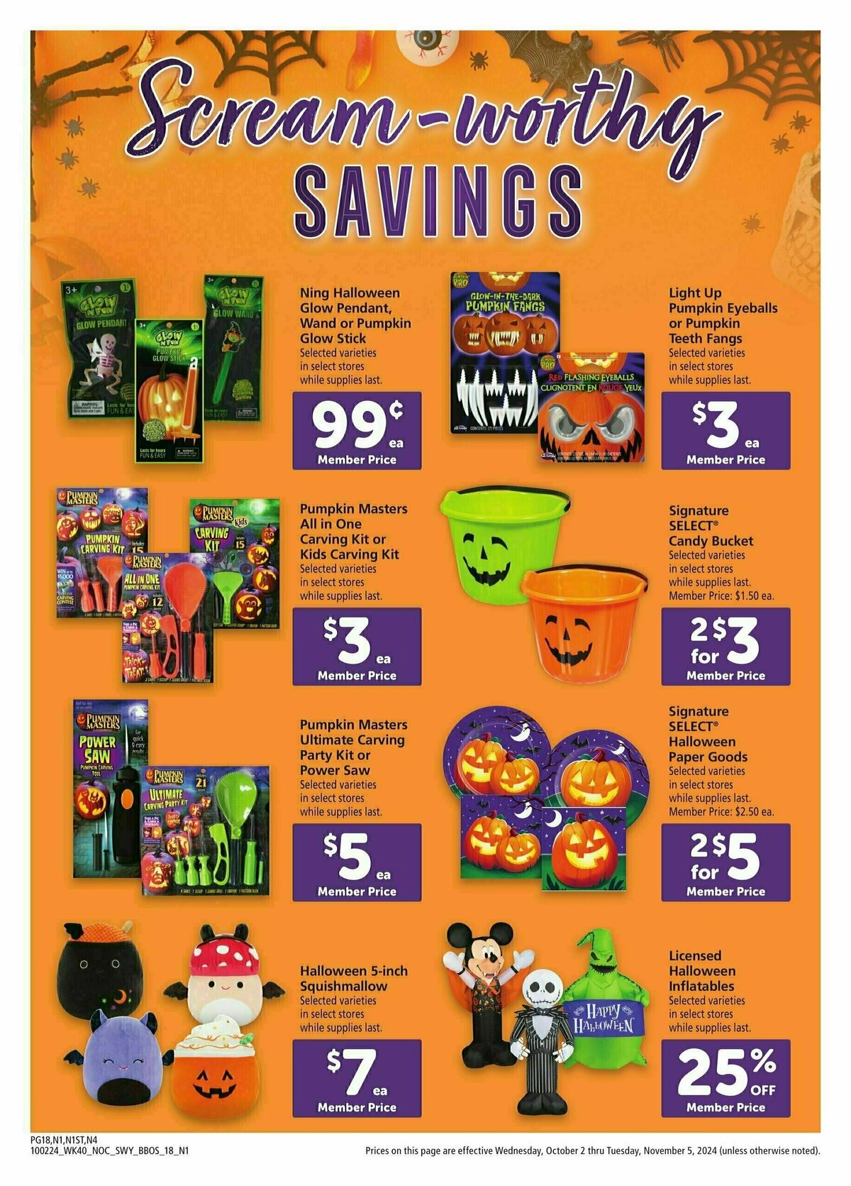 Safeway Big Book of Savings Weekly Ad from October 2