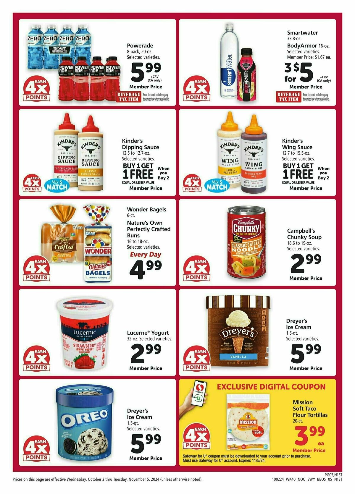 Safeway Big Book of Savings Weekly Ad from October 2