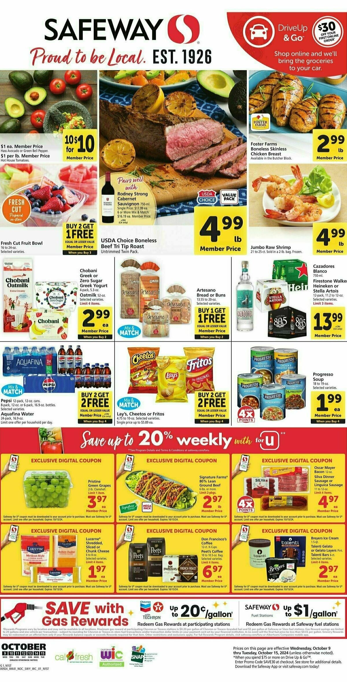 Safeway Weekly Ad from October 9