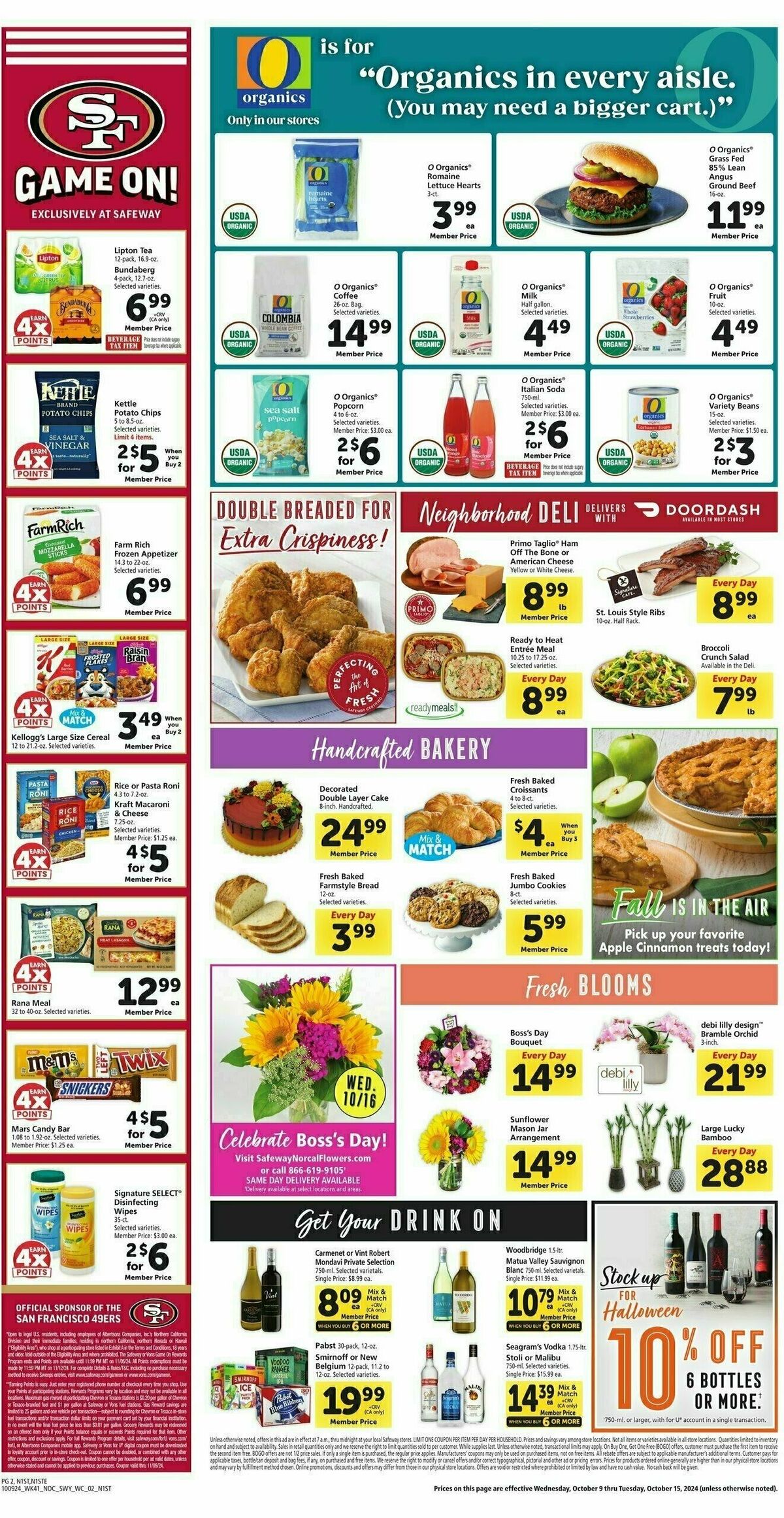 Safeway Weekly Ad from October 9