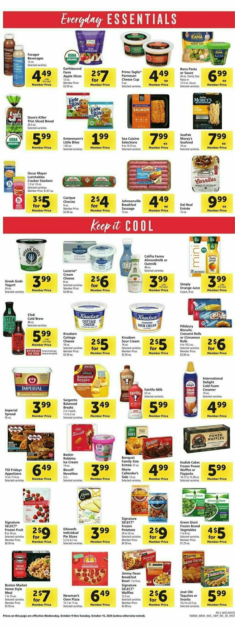 Safeway Weekly Ad from October 9