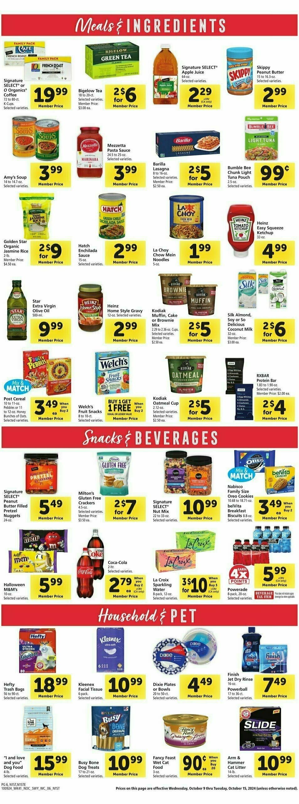 Safeway Weekly Ad from October 9