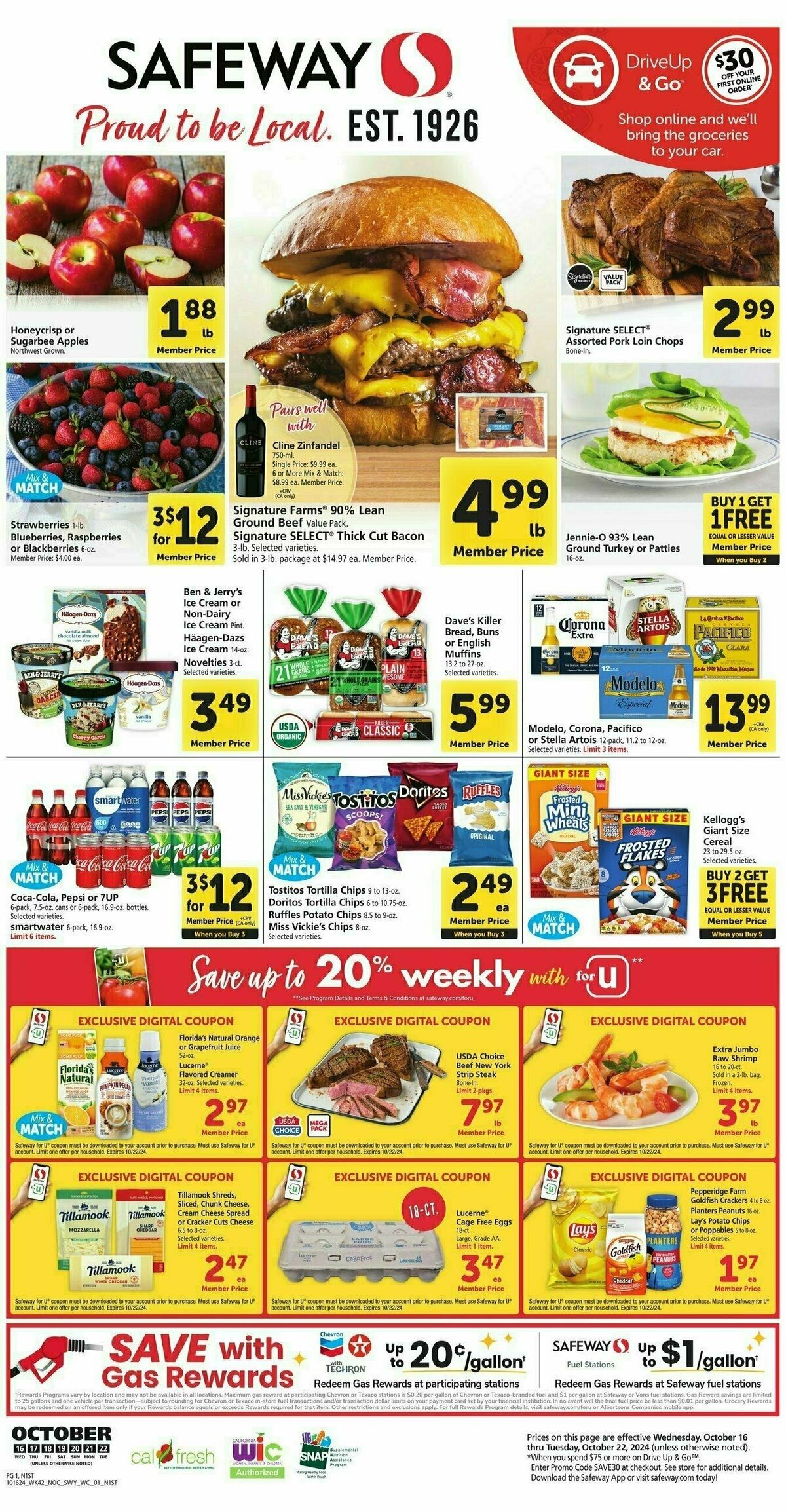 Safeway Weekly Ad from October 16