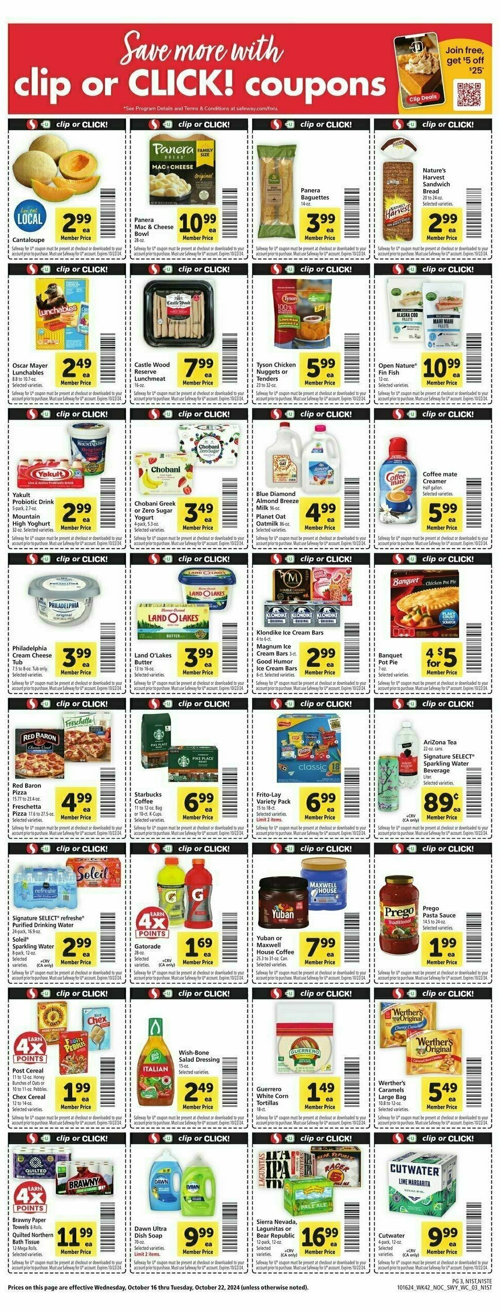 Safeway Weekly Ad from October 16