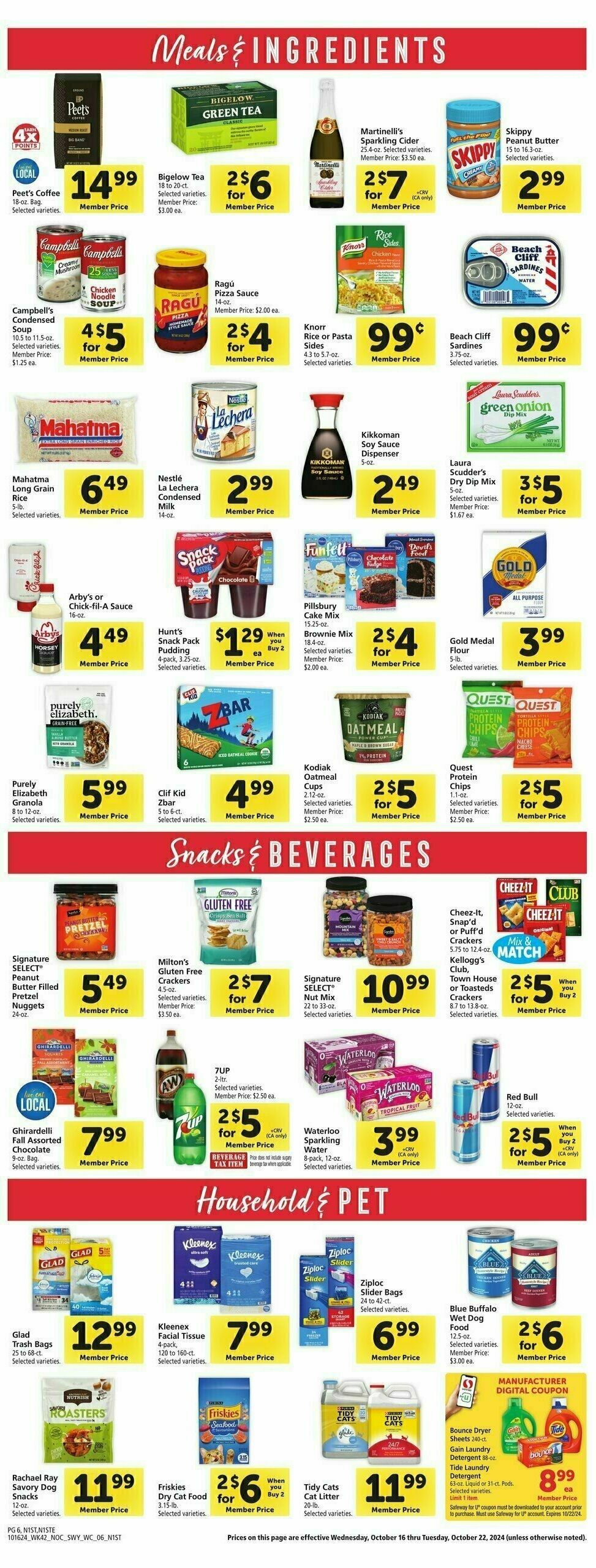 Safeway Weekly Ad from October 16