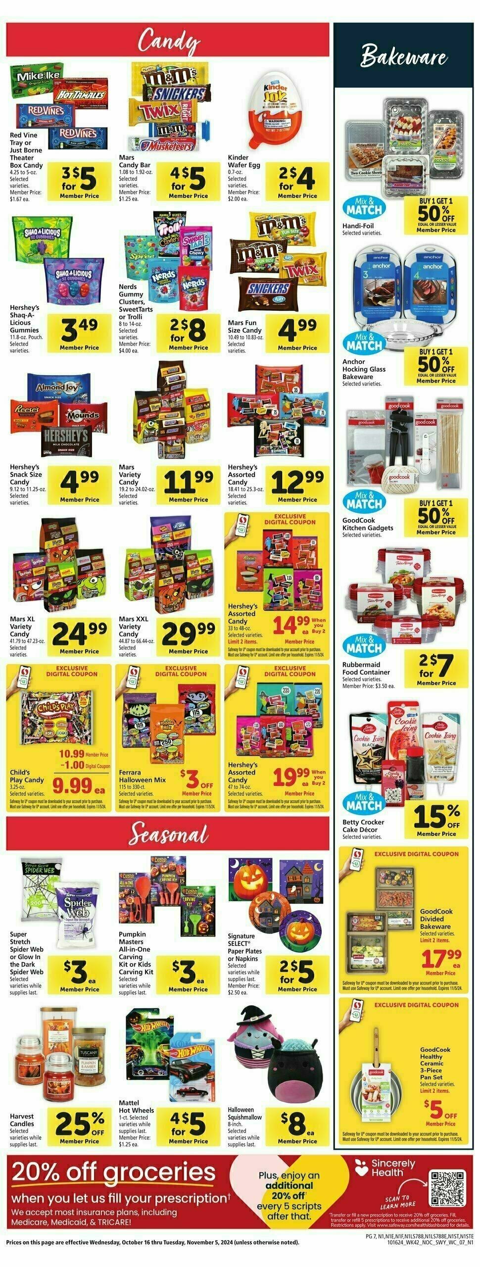 Safeway Weekly Ad from October 16